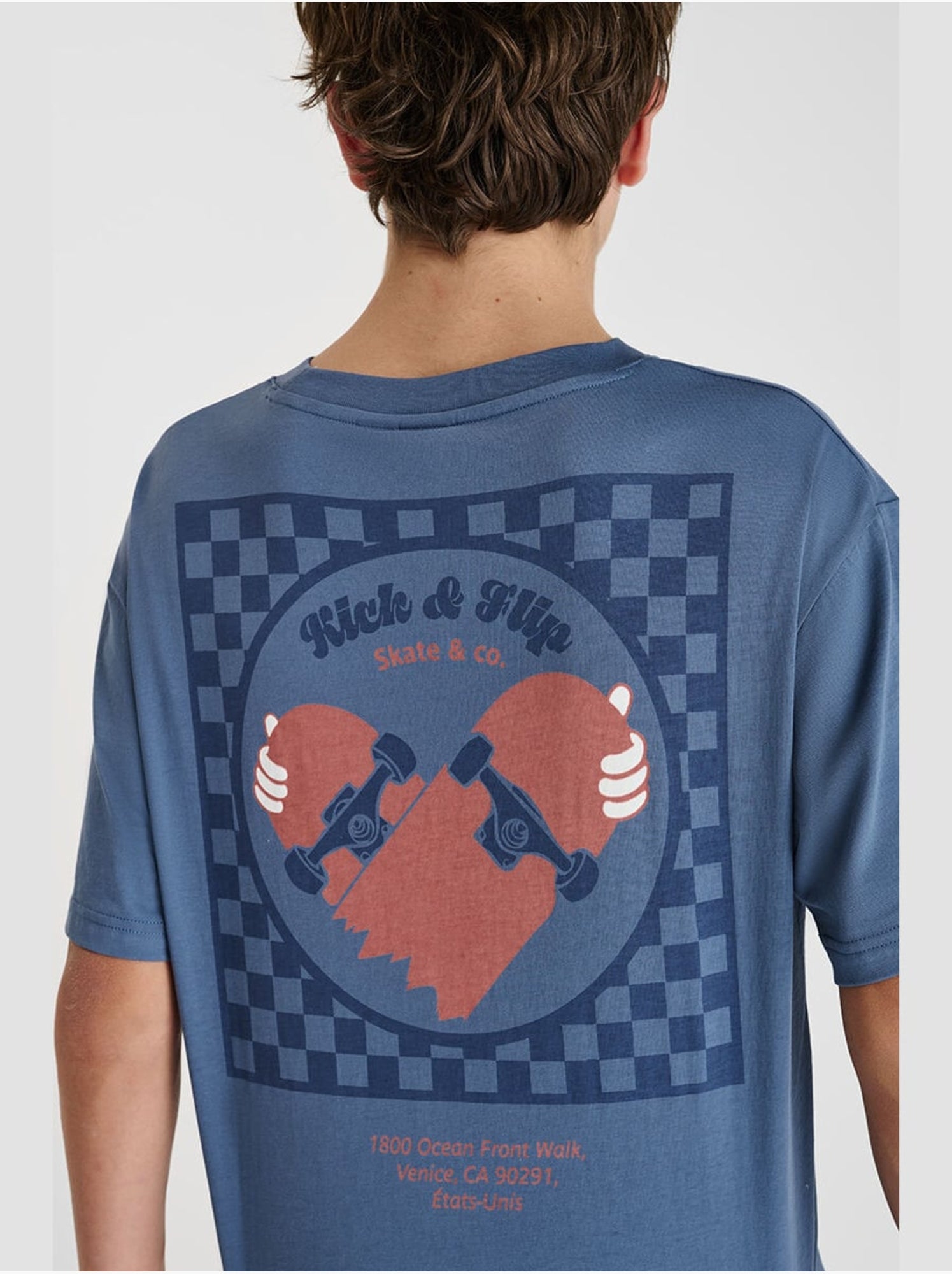 Tee-shirt rakabo 'le temps des cerises' - Bleu