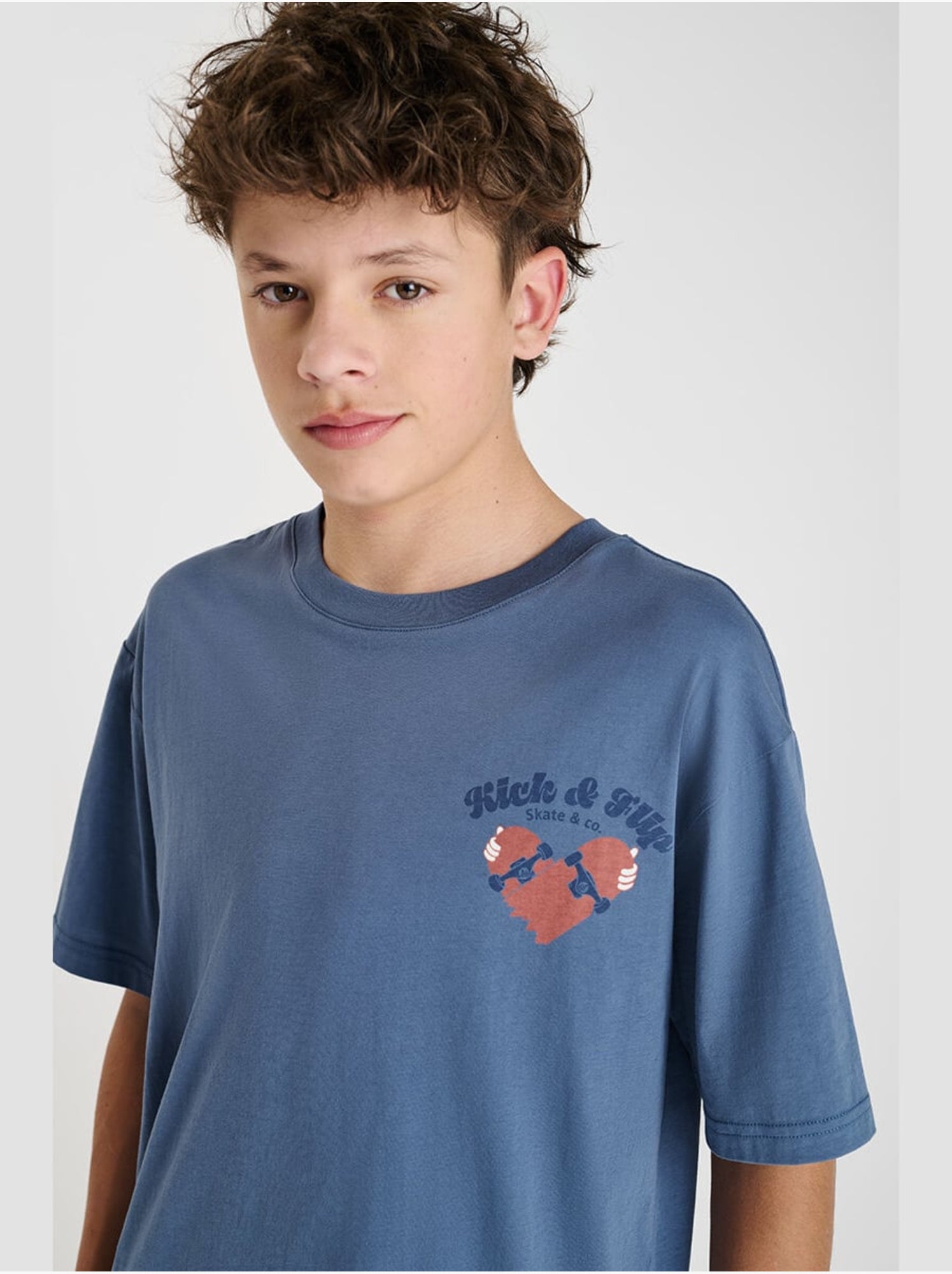 Tee-shirt rakabo 'le temps des cerises' - Bleu