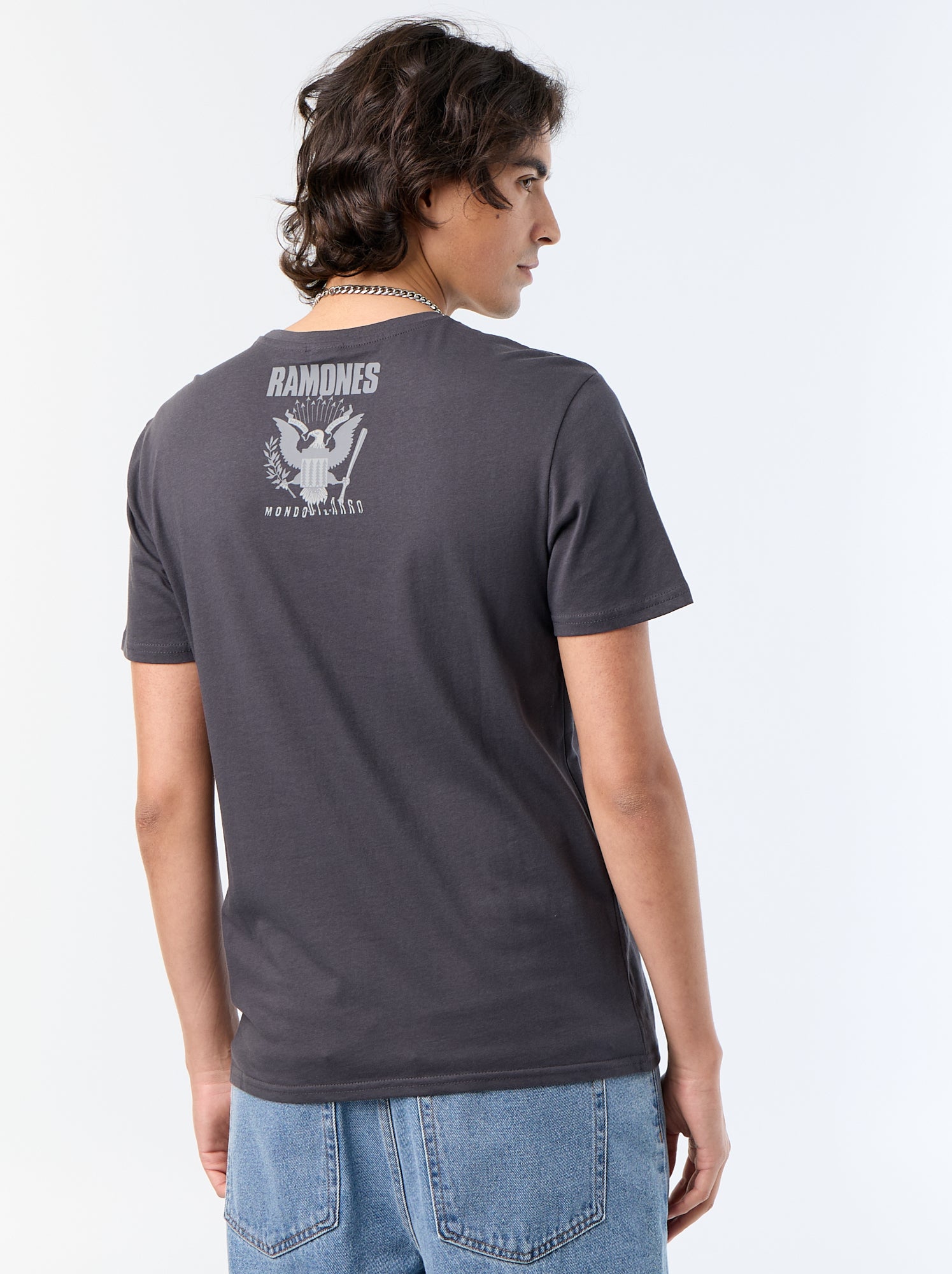Tee-shirt 'Ramones' à manches courtes - Noir