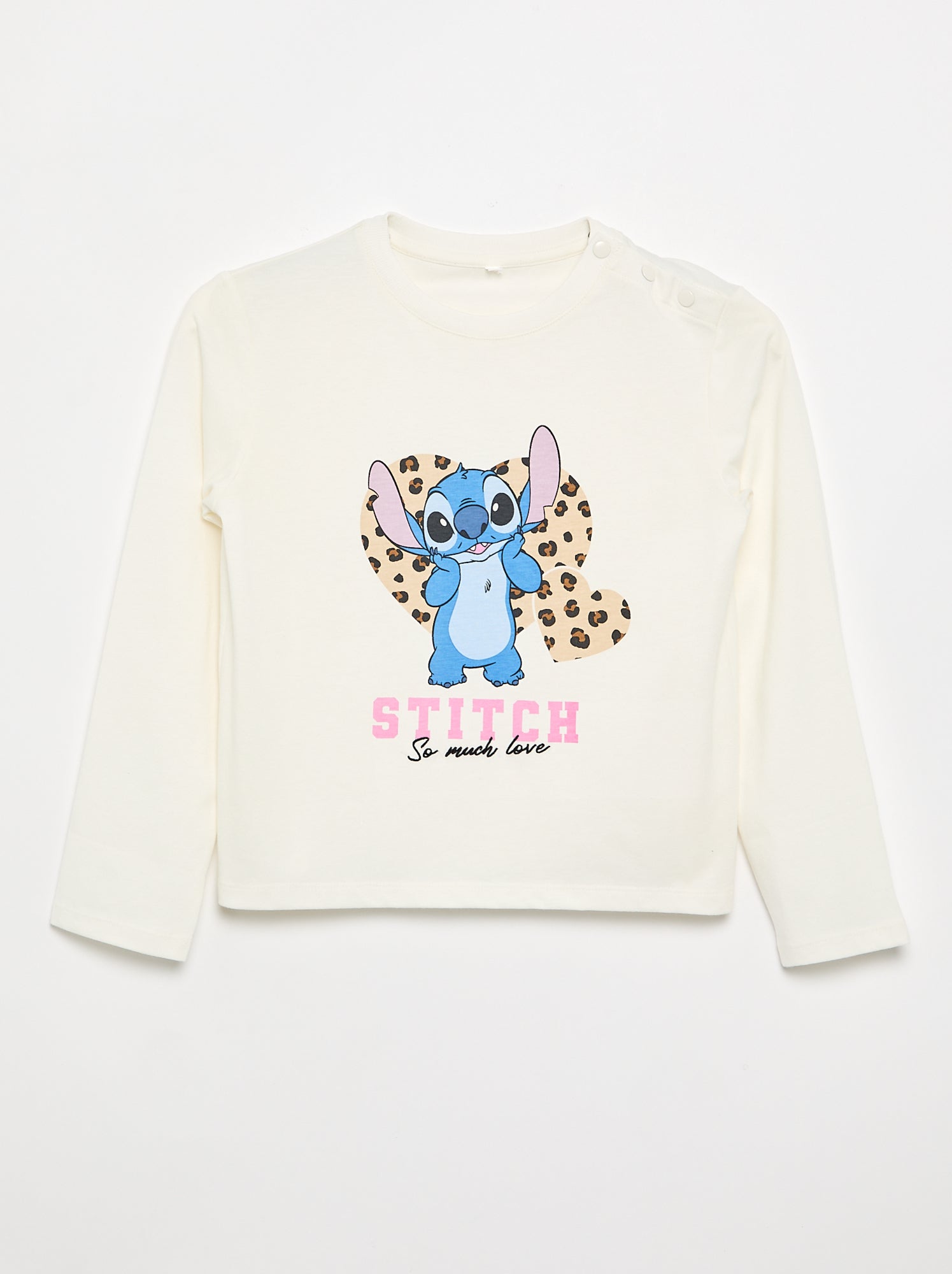 Tee-shirt 'Stitch' - collection facile à enfiler - Blanc