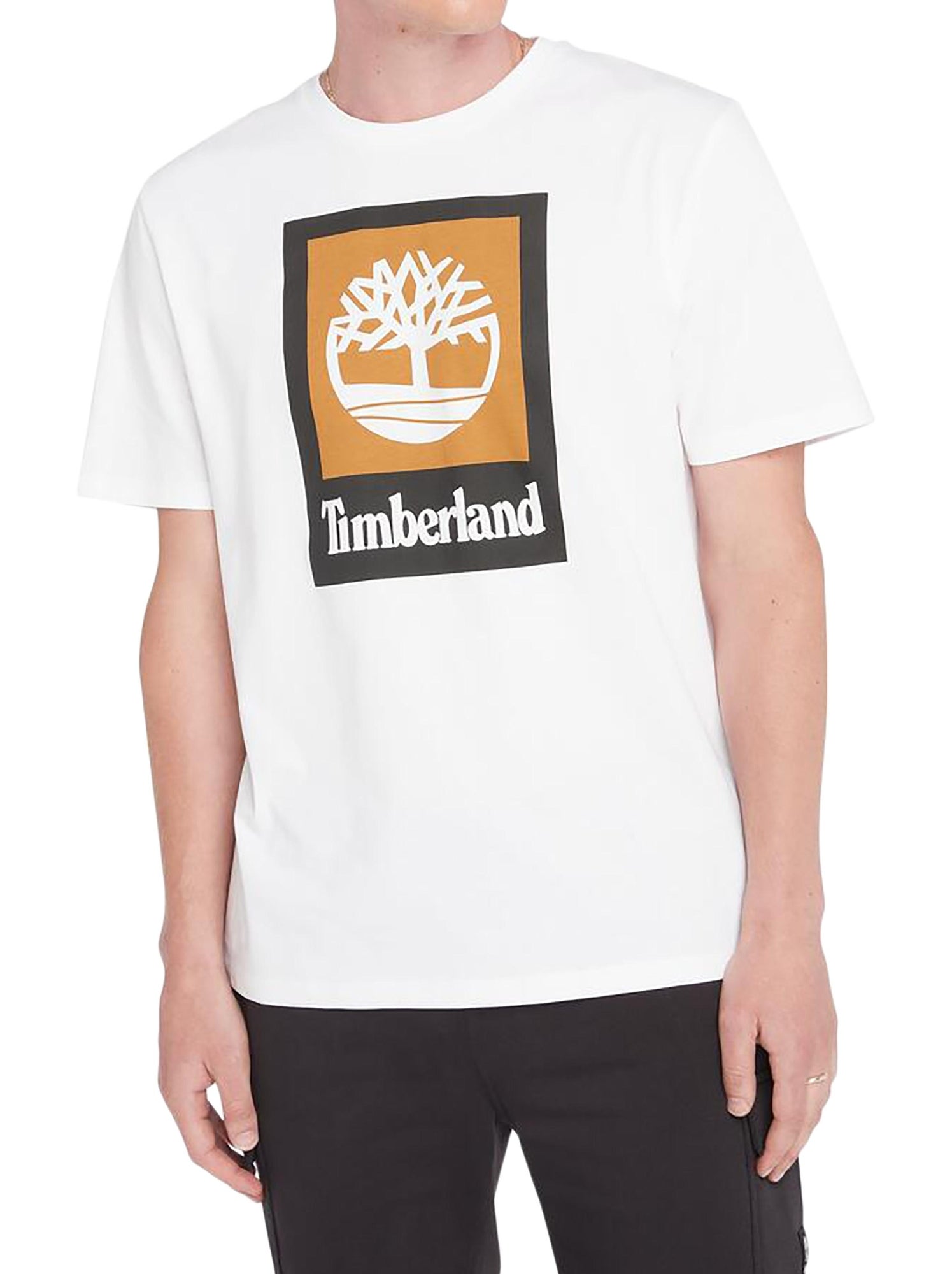 Tee Shirt Timberland Colored Short Sleeve - Blanc