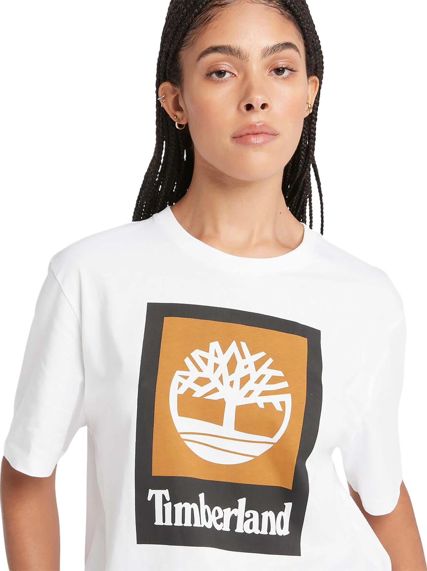 Tee Shirt Timberland Colored Short Sleeve - Blanc