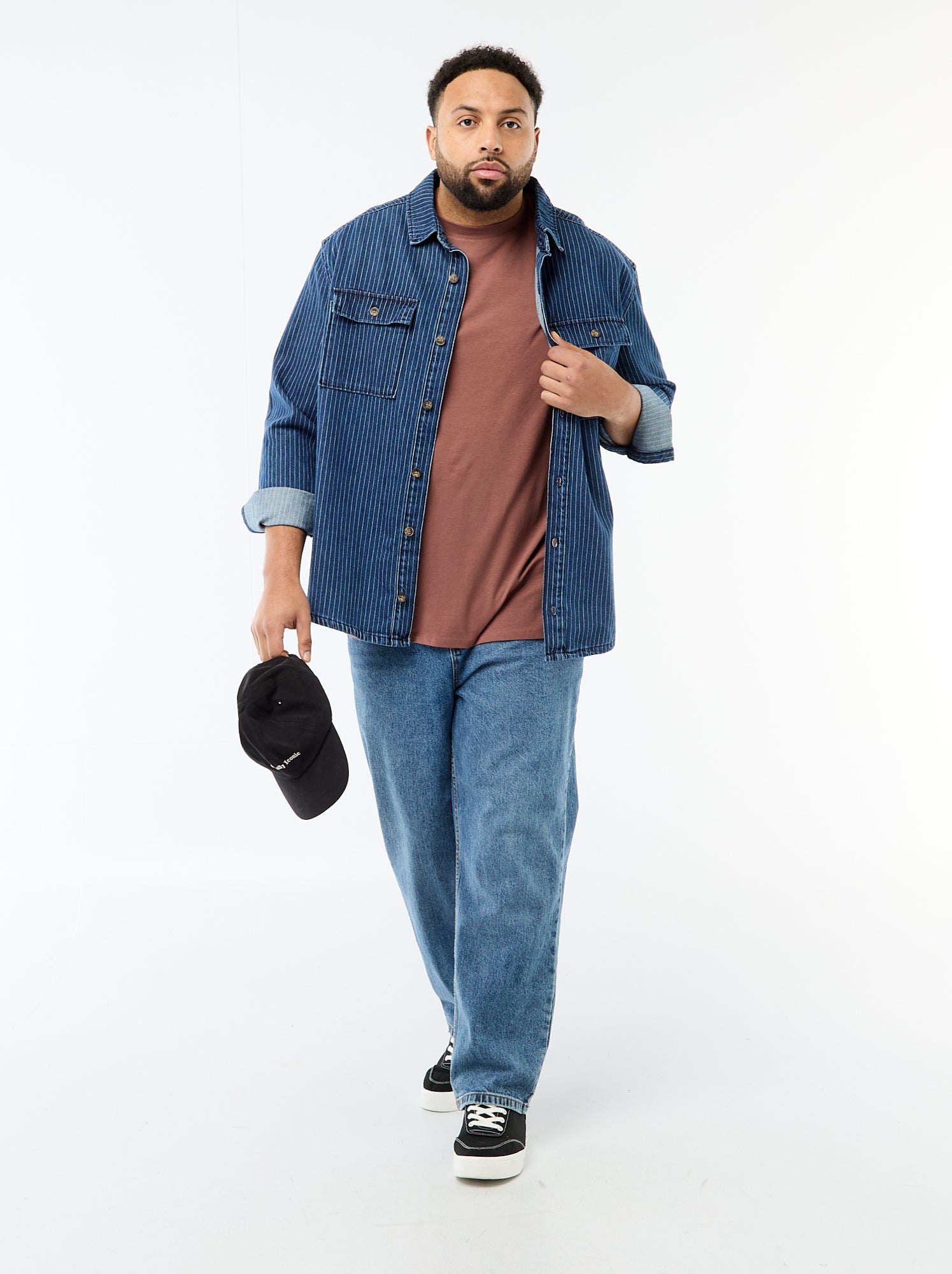 Tee-shirt uni regular fit - Marron