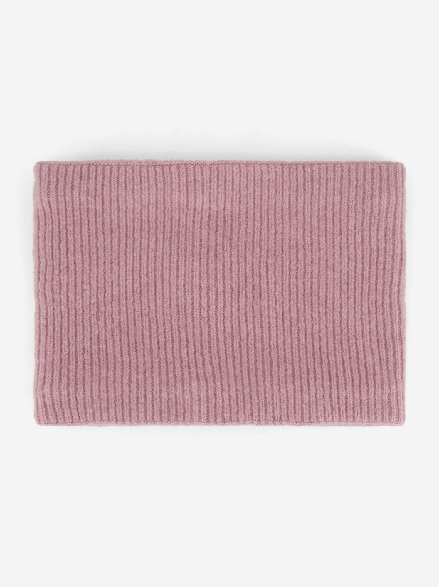 Tour de cou en maille avec doublure polaire - Rose