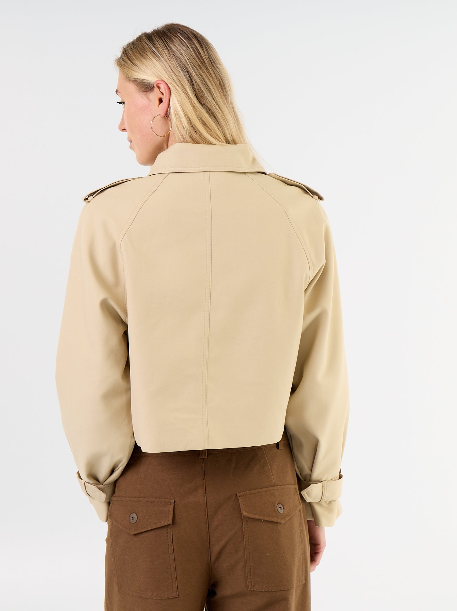 Trench court en coton - Beige