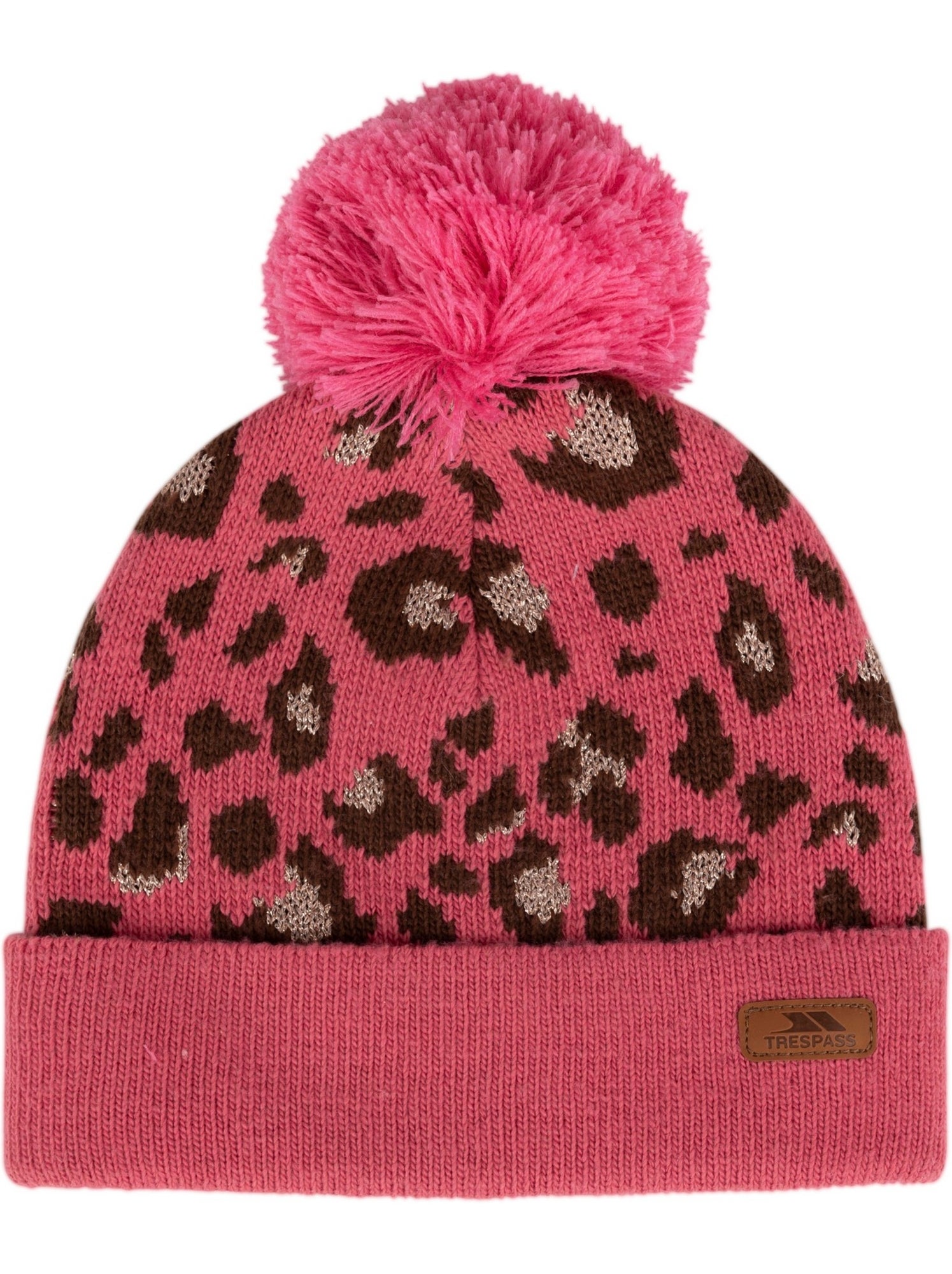 Trespass - Bonnet motif/style imprimé léopard KAYLANI - Rose