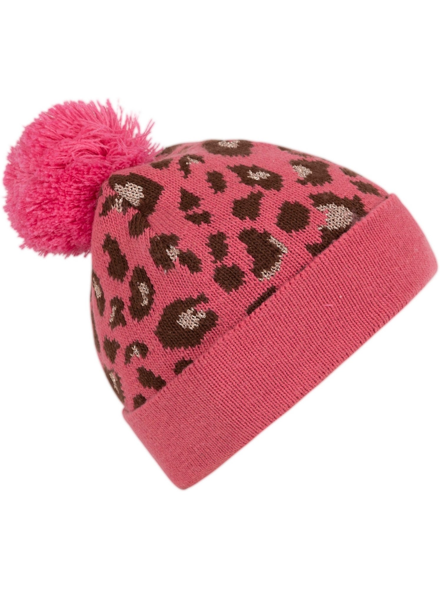 Trespass - Bonnet motif/style imprimé léopard KAYLANI - Rose