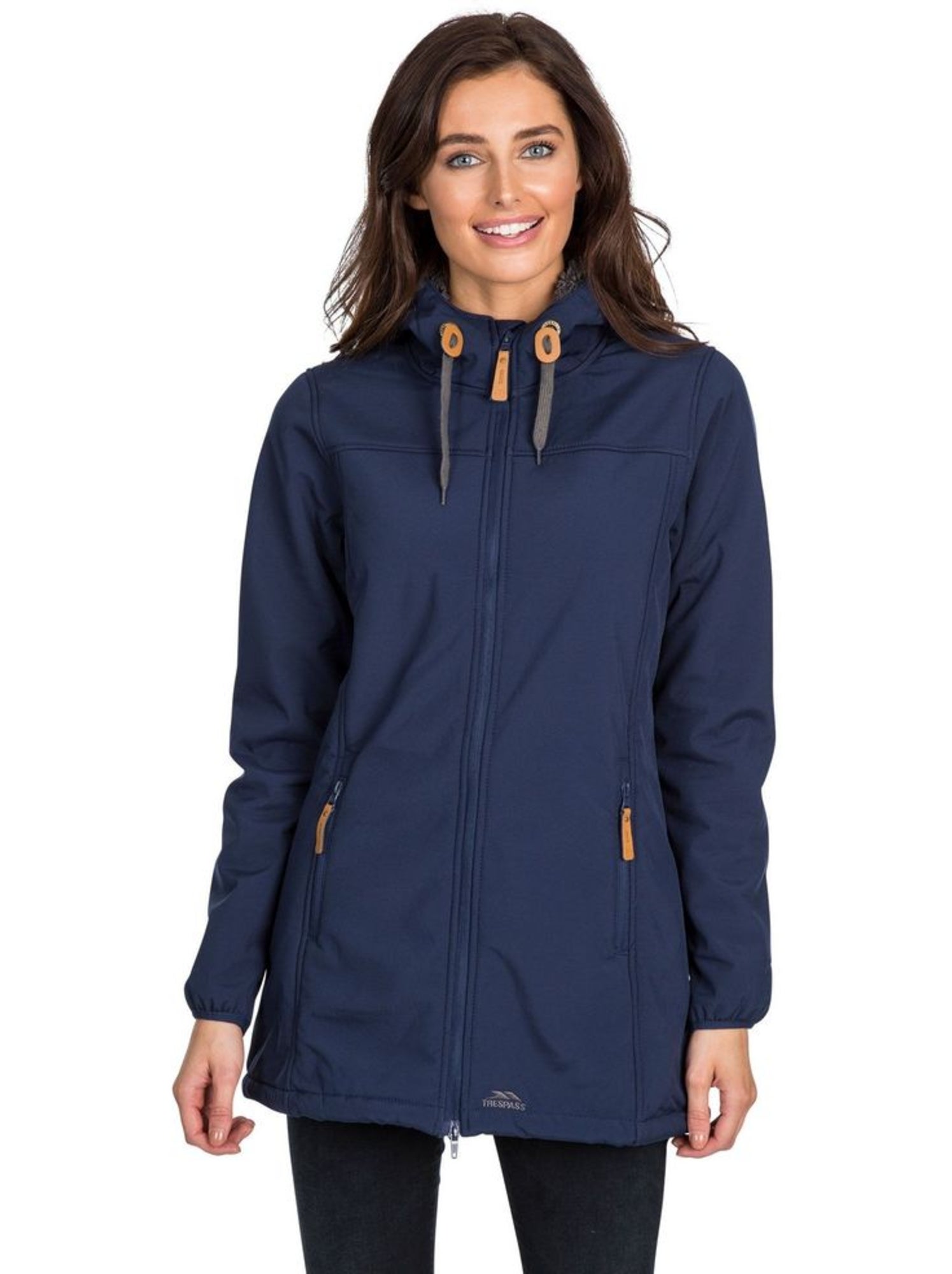 Trespass - Veste imperméable longue KRISTEN - Bleu marine