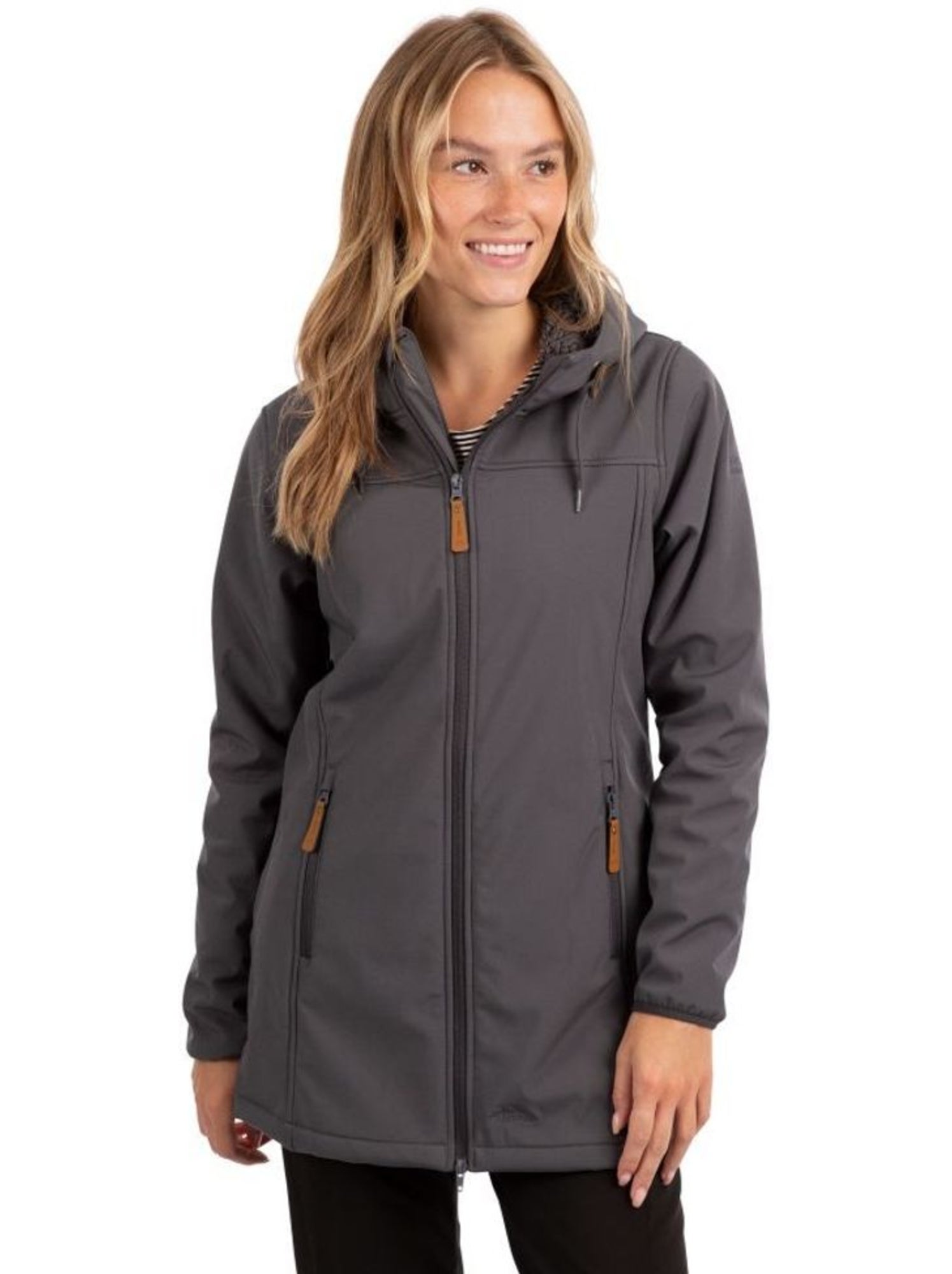 Trespass - Veste imperméable longue KRISTEN - Carbone