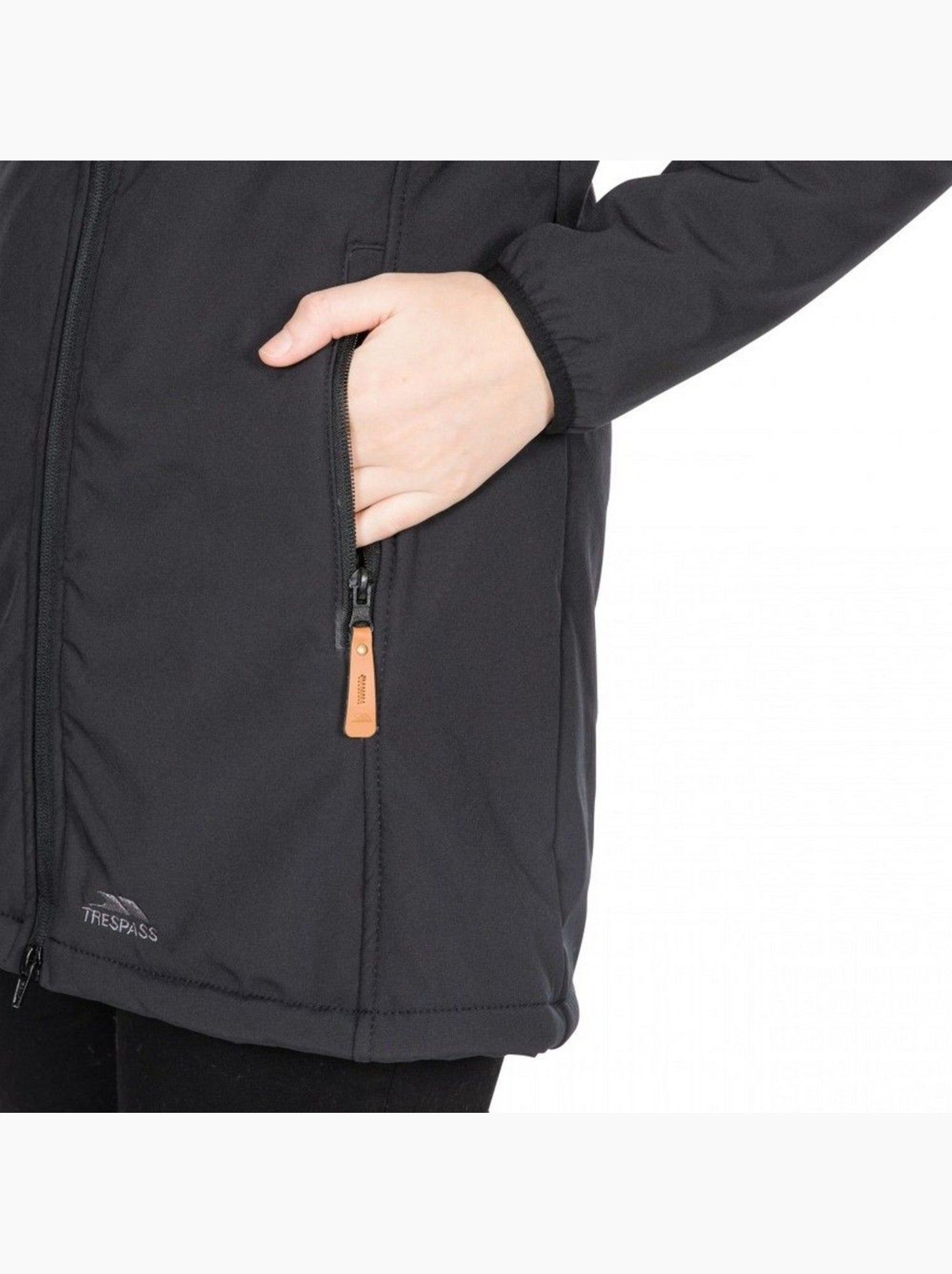 Trespass - Veste imperméable longue KRISTEN - Noir