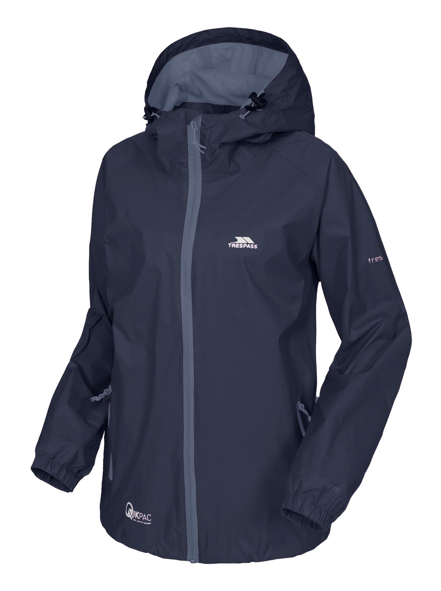 Trespass - Veste imperméable QIKPAC - Bleu marine
