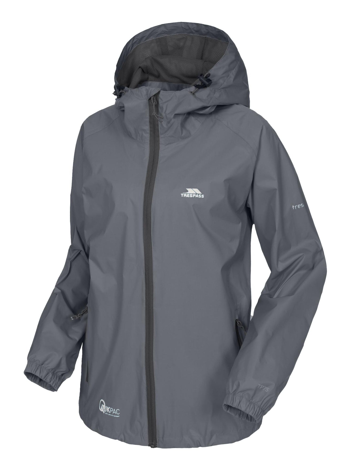 Trespass - Veste imperméable QIKPAC - gris anthracite
