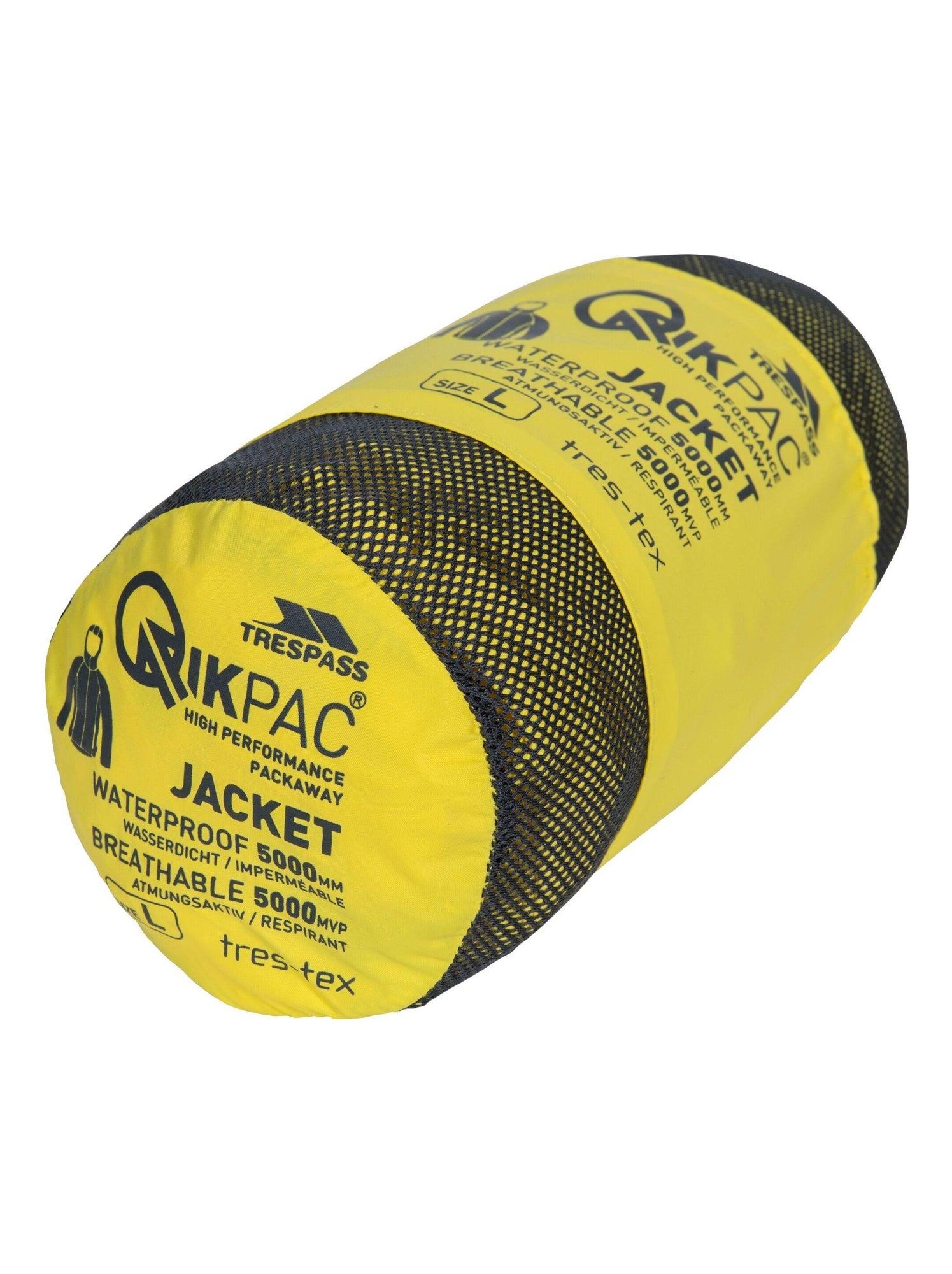 Trespass - Veste imperméable QIKPAC - Jaune