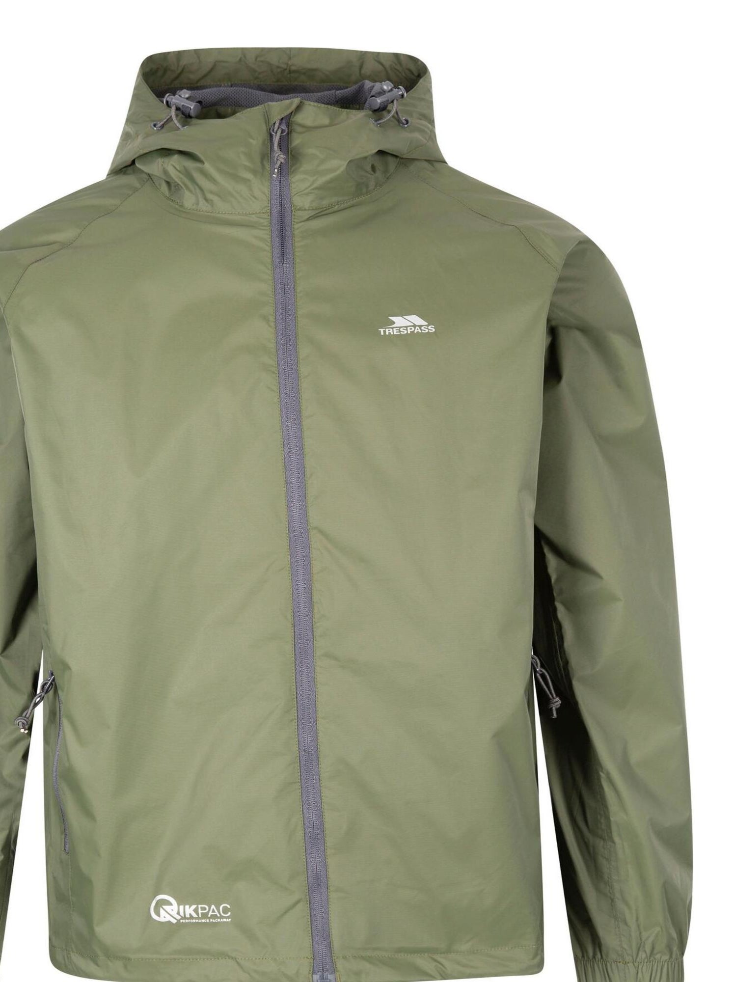 Trespass - Veste imperméable QIKPAC - Kaki