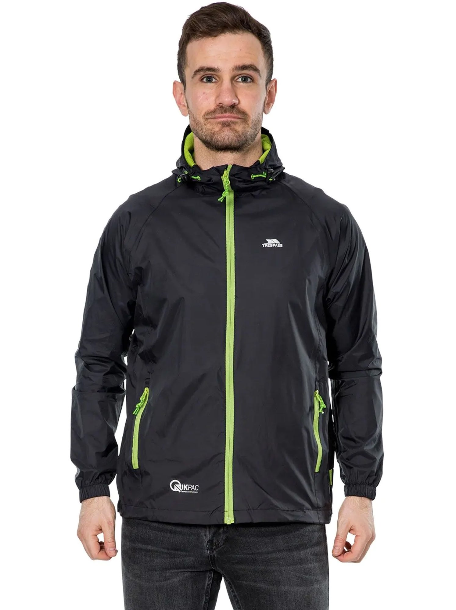 Trespass - Veste imperméable QIKPAC - Noir