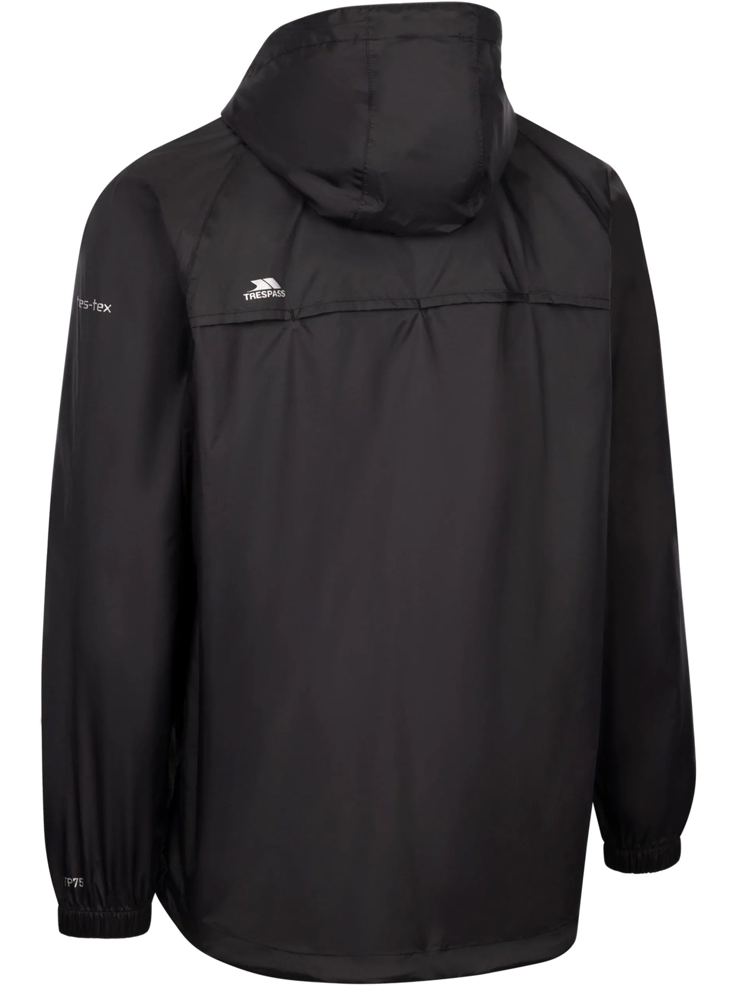 Trespass - Veste imperméable QIKPAC - Noir Rouge
