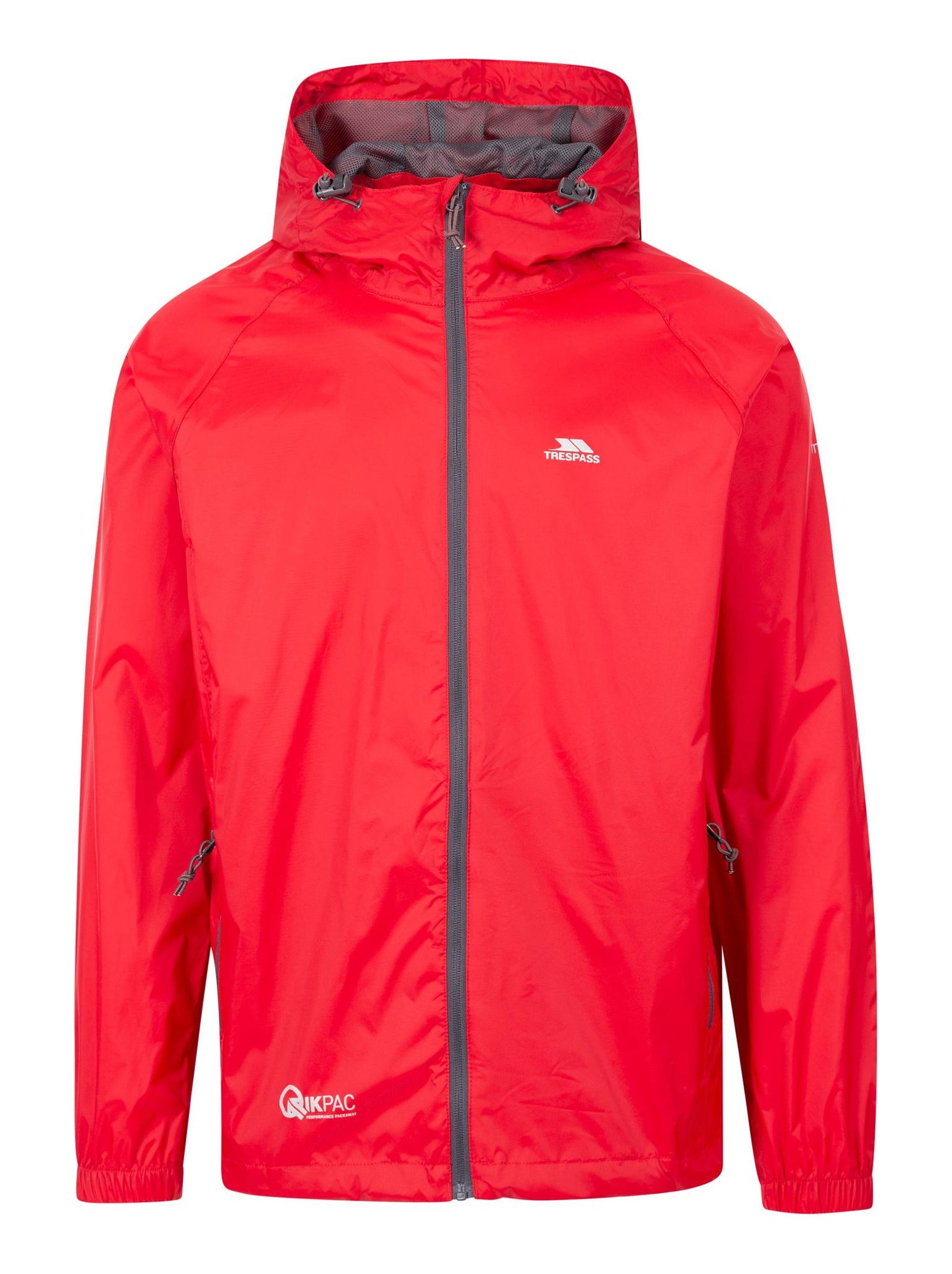 Trespass - Veste imperméable QIKPAC - Rouge