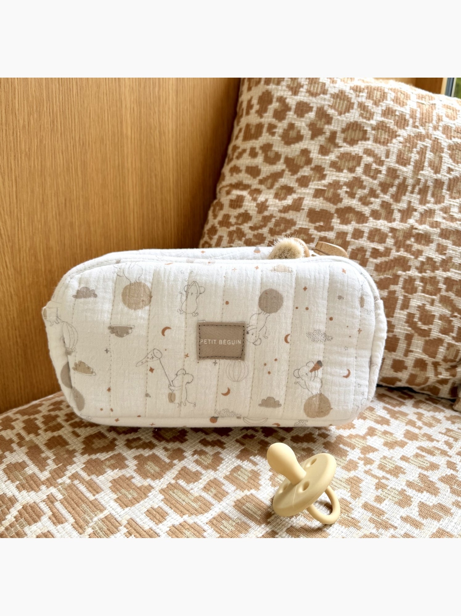 Trousse de toilette bébé eliah - Ecru