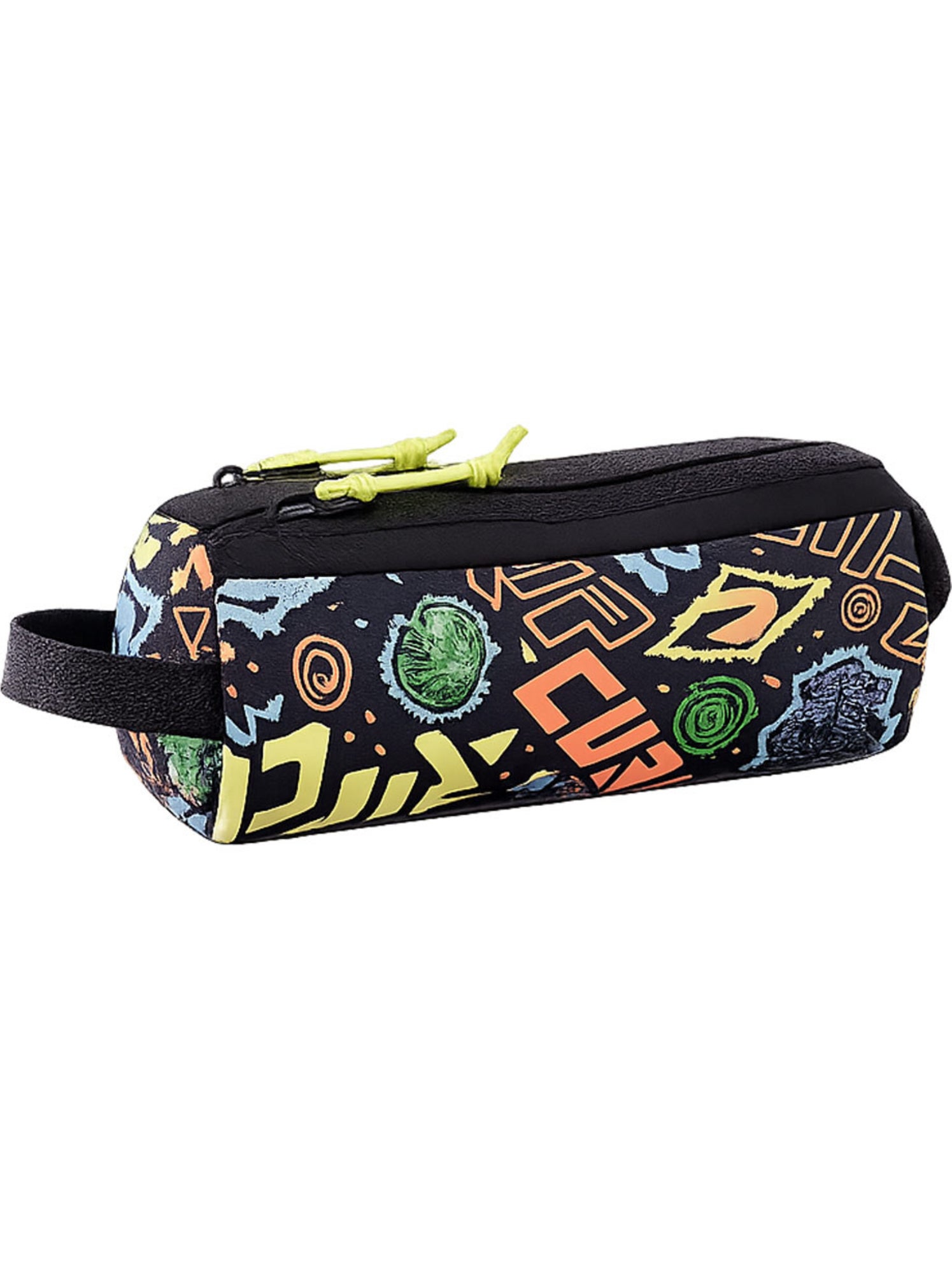 Trousse double compartiment 21 cm 'rip curl' polyester recyclé - Multicolore