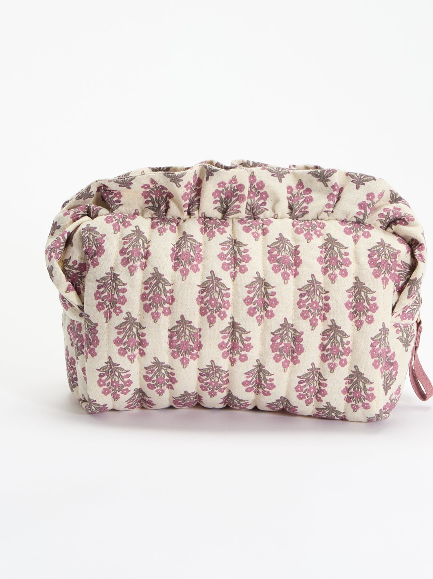 Trousse imprimée en textile - Rose