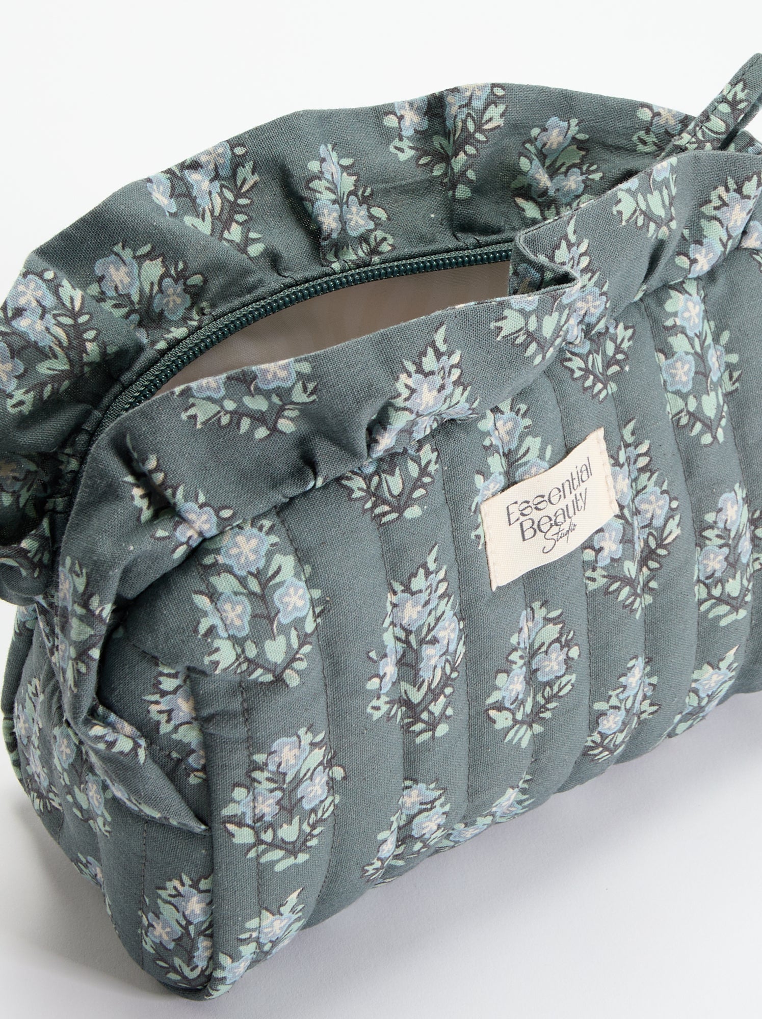 Trousse imprimée en textile - Vert