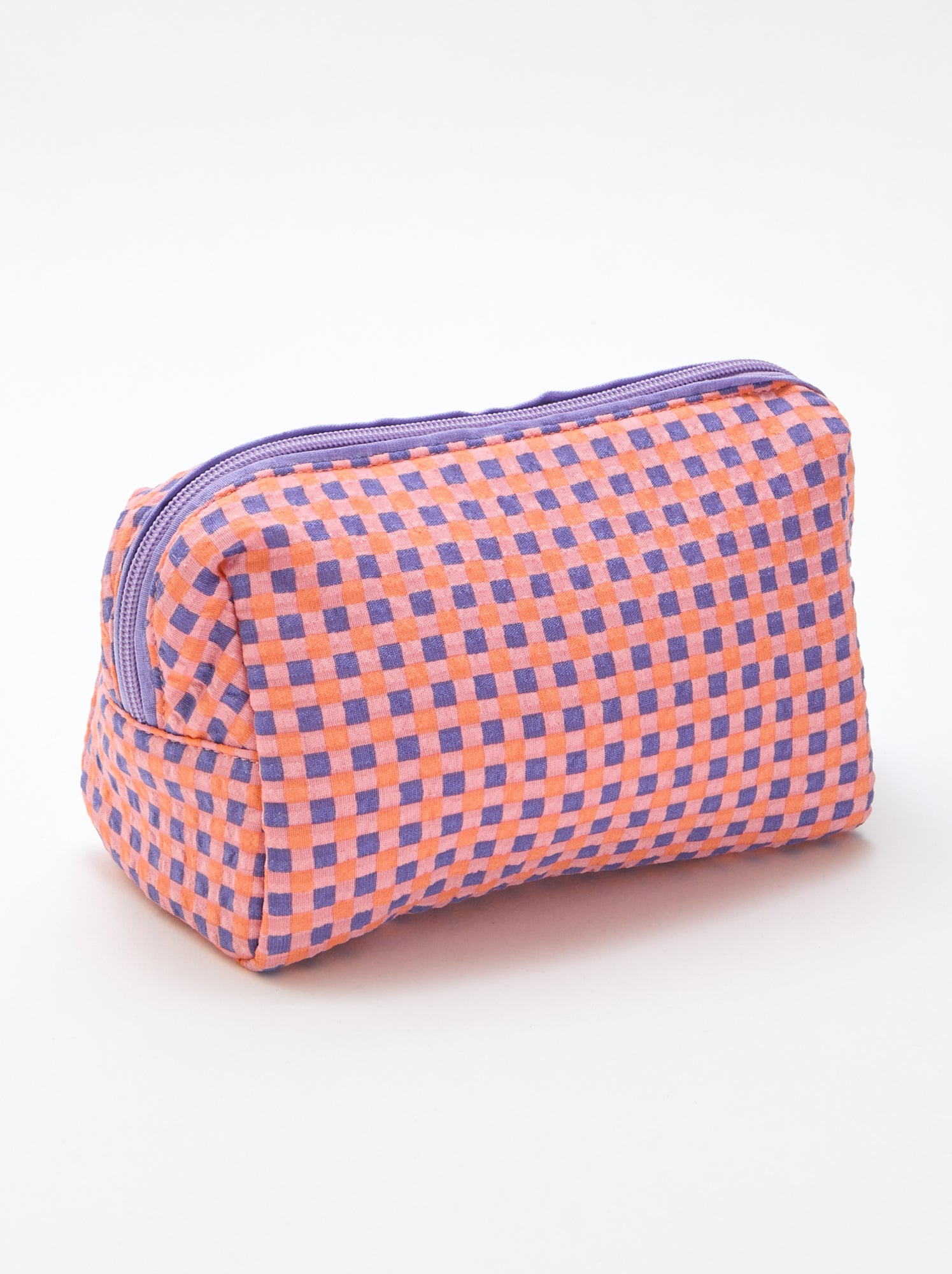 Trousse imprimée et zippée - Violet