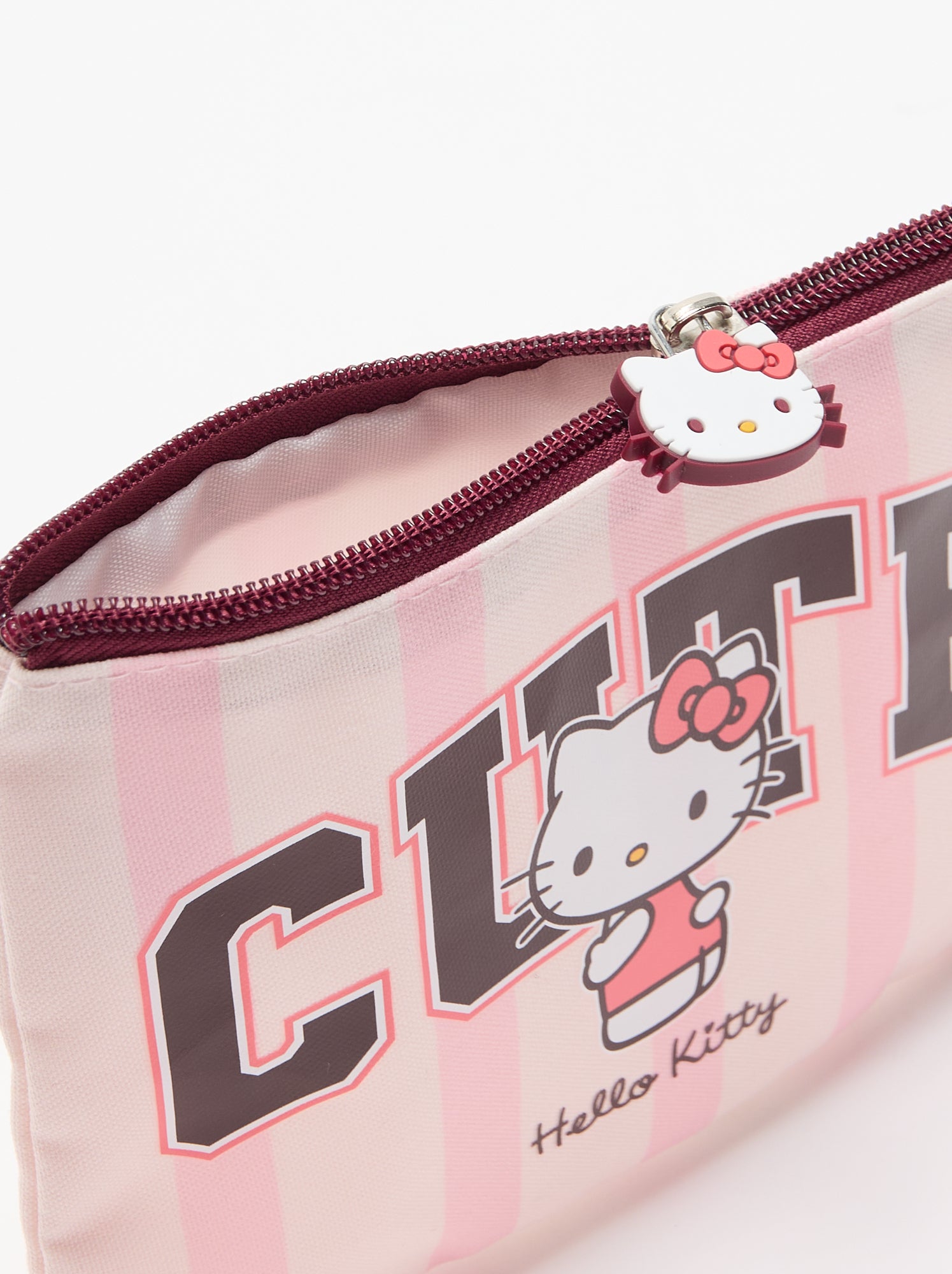 Trousse imprimée 'Hello Kitty' - Rose