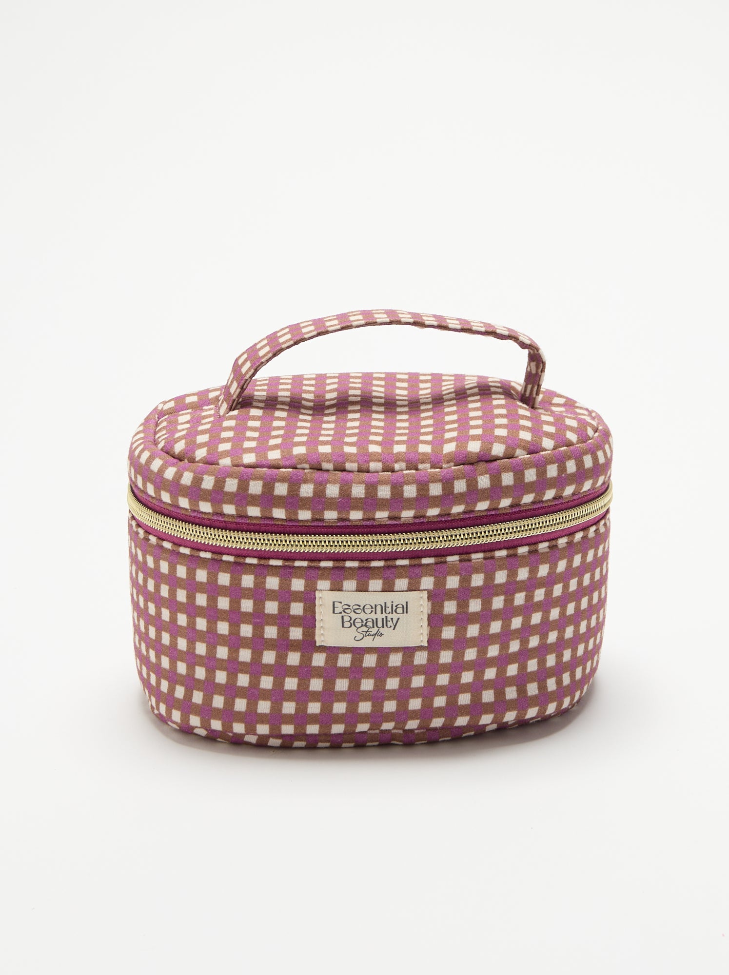 Trousse vanity imprimée - Marron