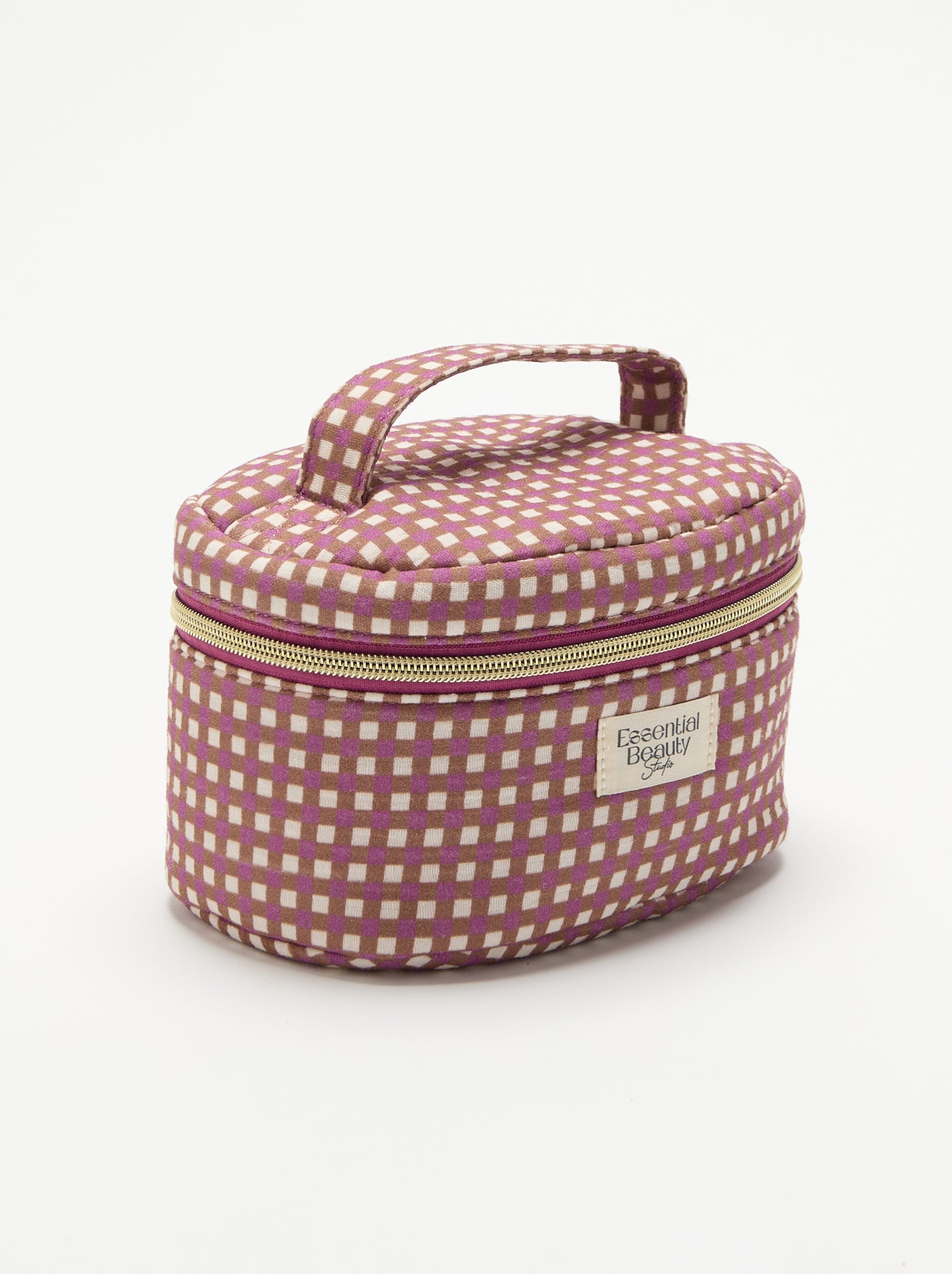 Trousse vanity imprimée - Marron