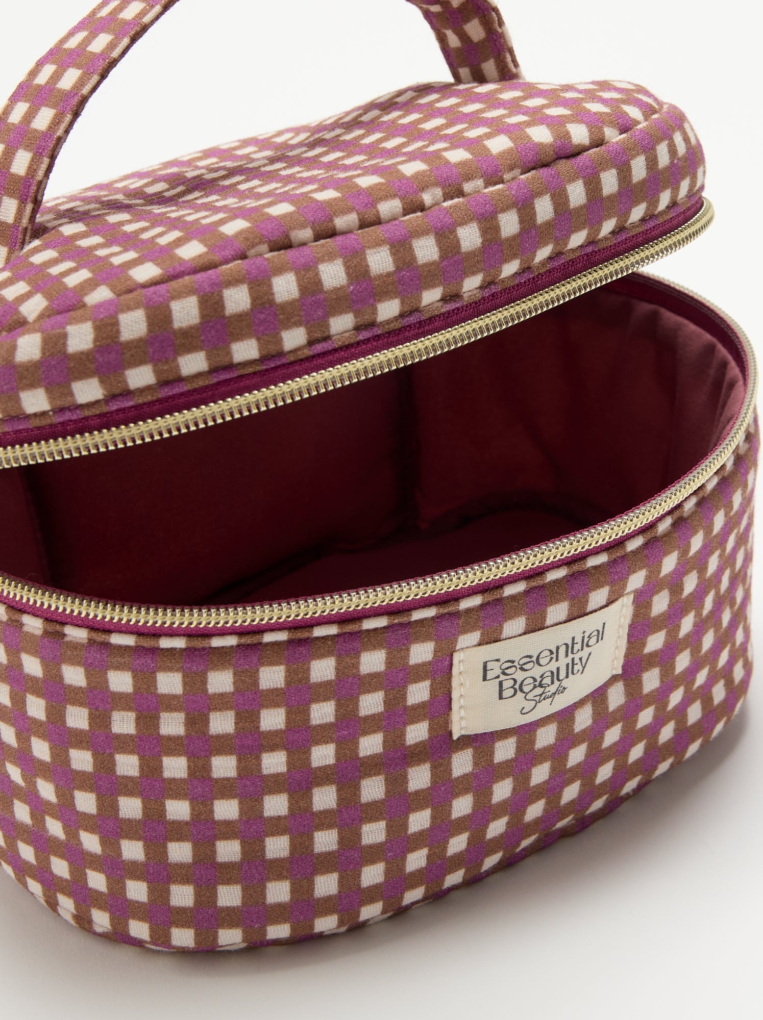 Trousse vanity imprimée - Marron