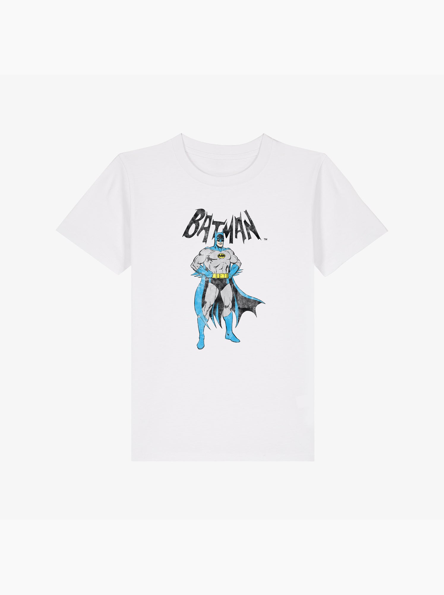 Tshirt Enfant BATMAN GREY & BLUE - Blanc