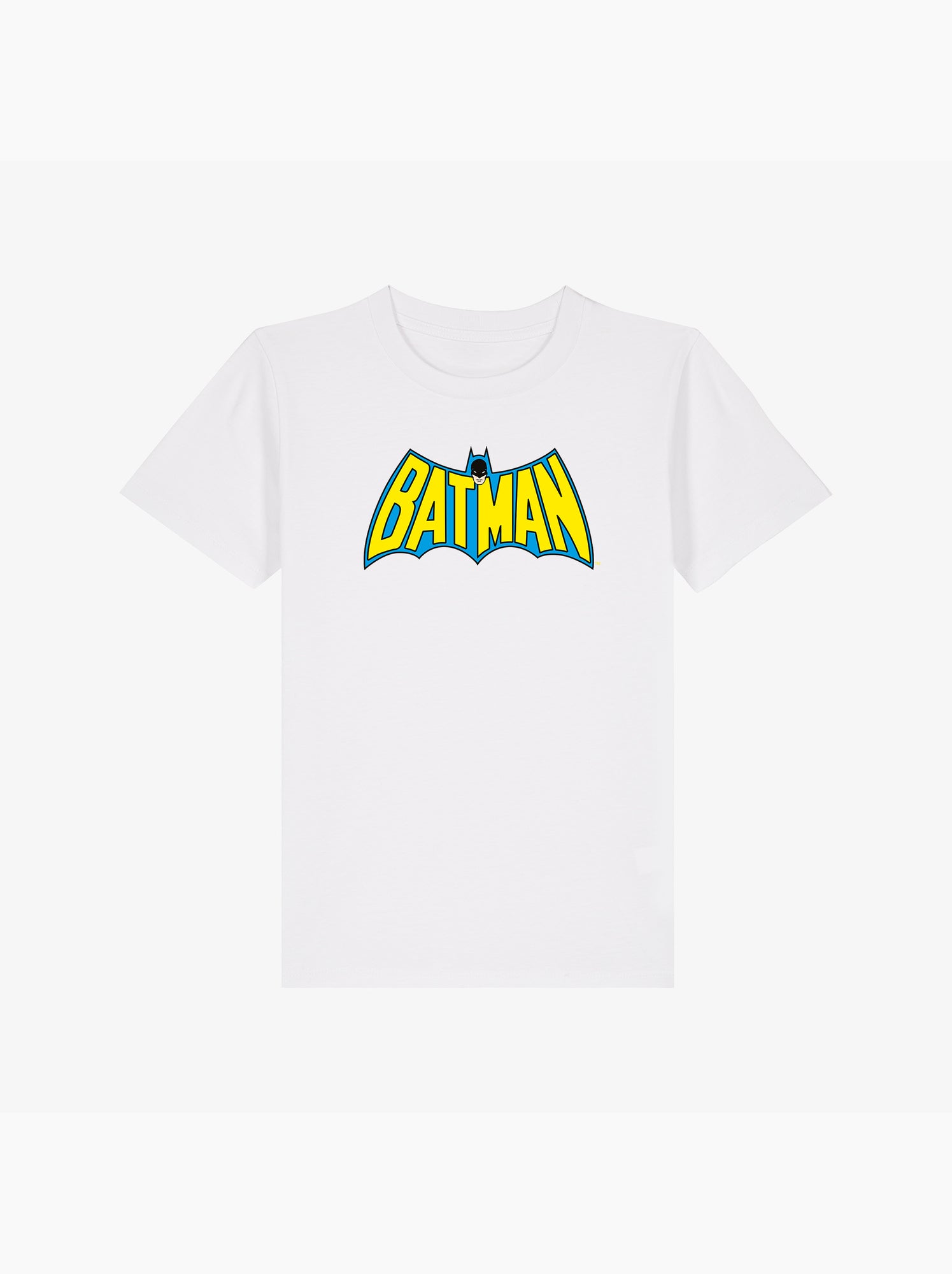 Tshirt Enfant BATMAN LOGO YELLOW BLUE - Blanc
