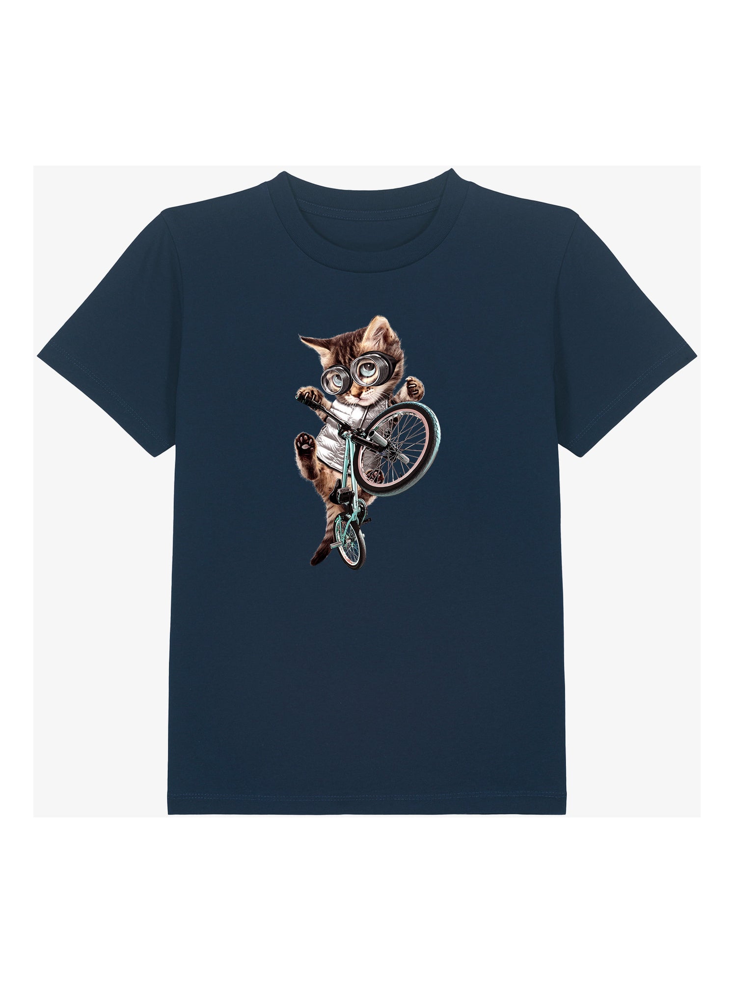 Tshirt Enfant BMX CAT - Bleu marine