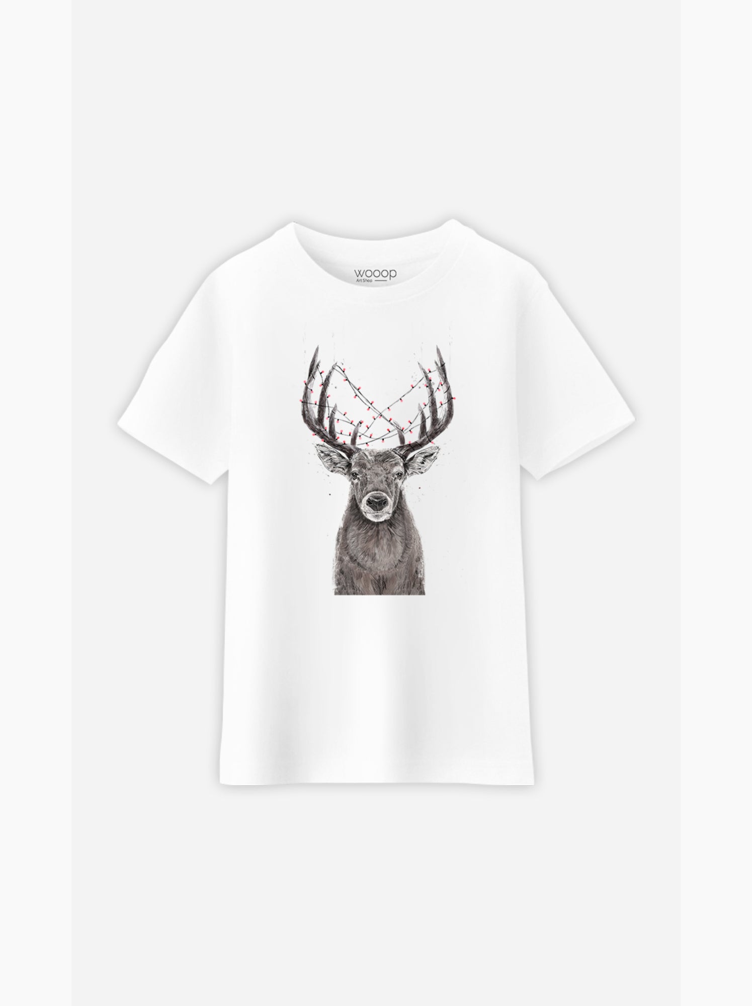 Tshirt Enfant CHRISTMAS DEER - Blanc