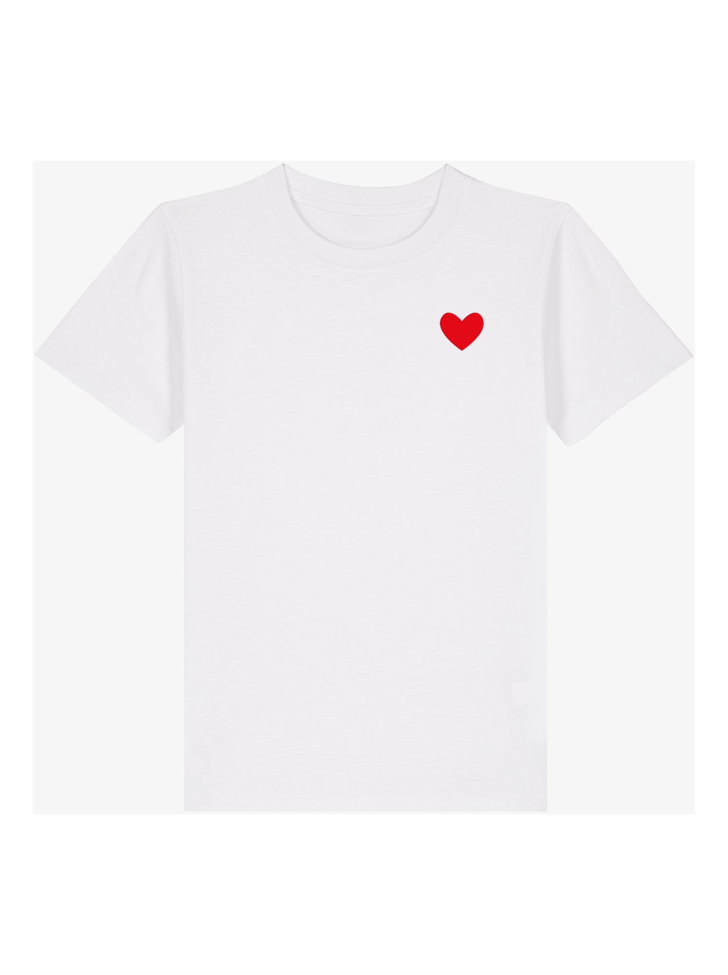 Tshirt Enfant DESSIN PETIT COEUR - Blanc