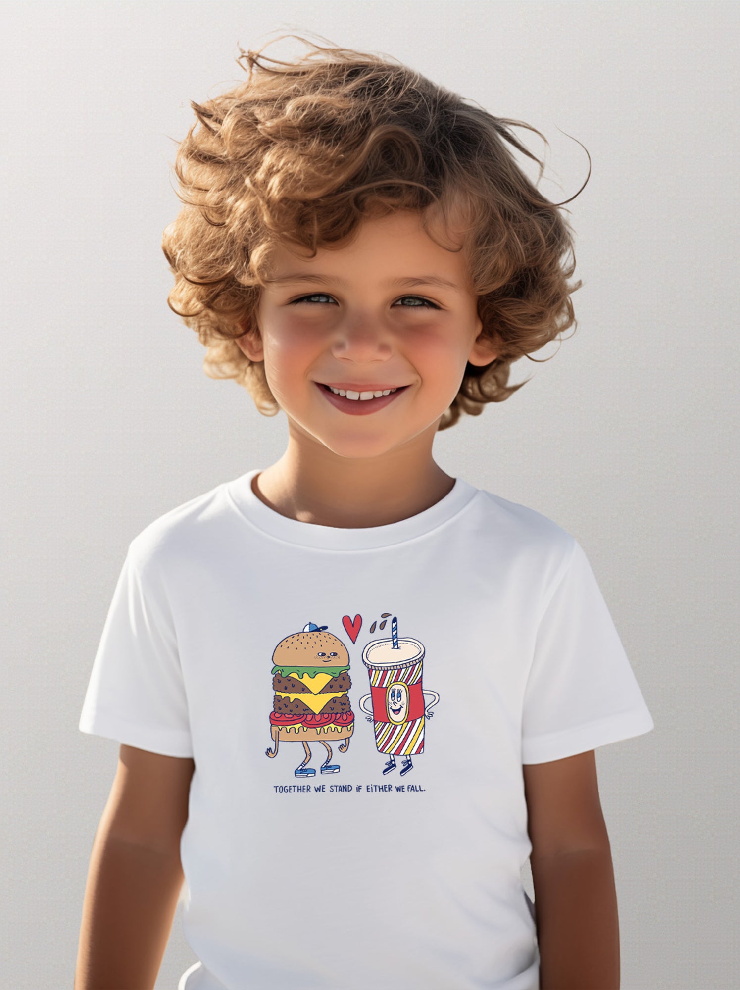 Tshirt Enfant FAST LOVE - Blanc