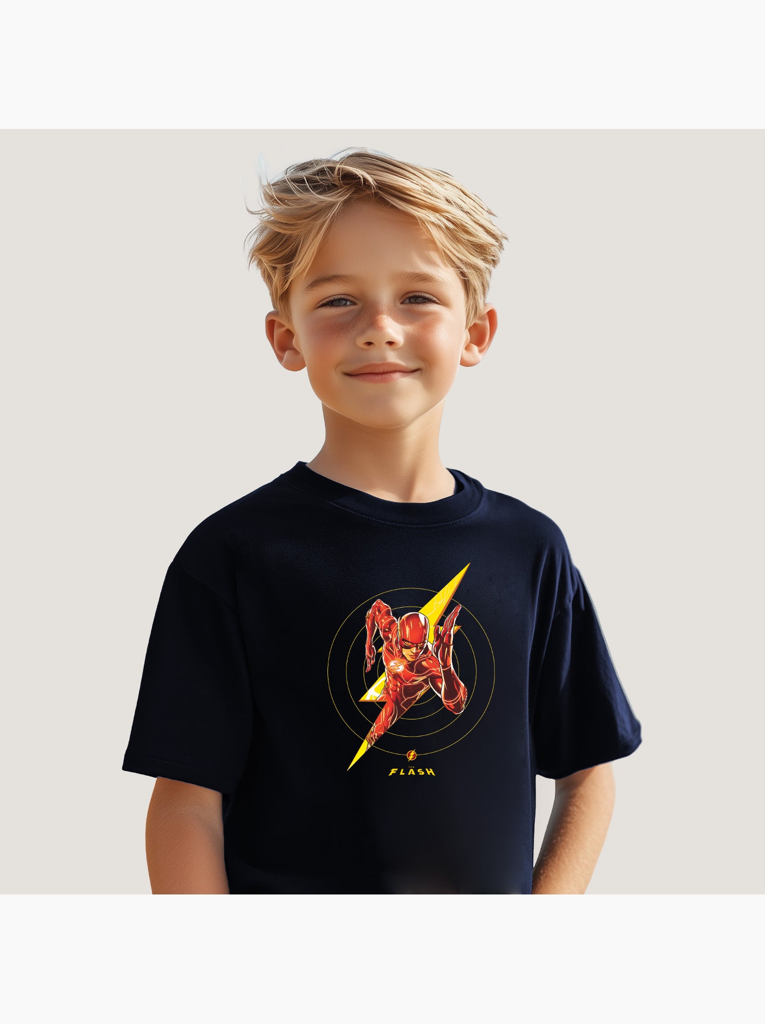 Tshirt Enfant FLASH 2 - Bleu marine