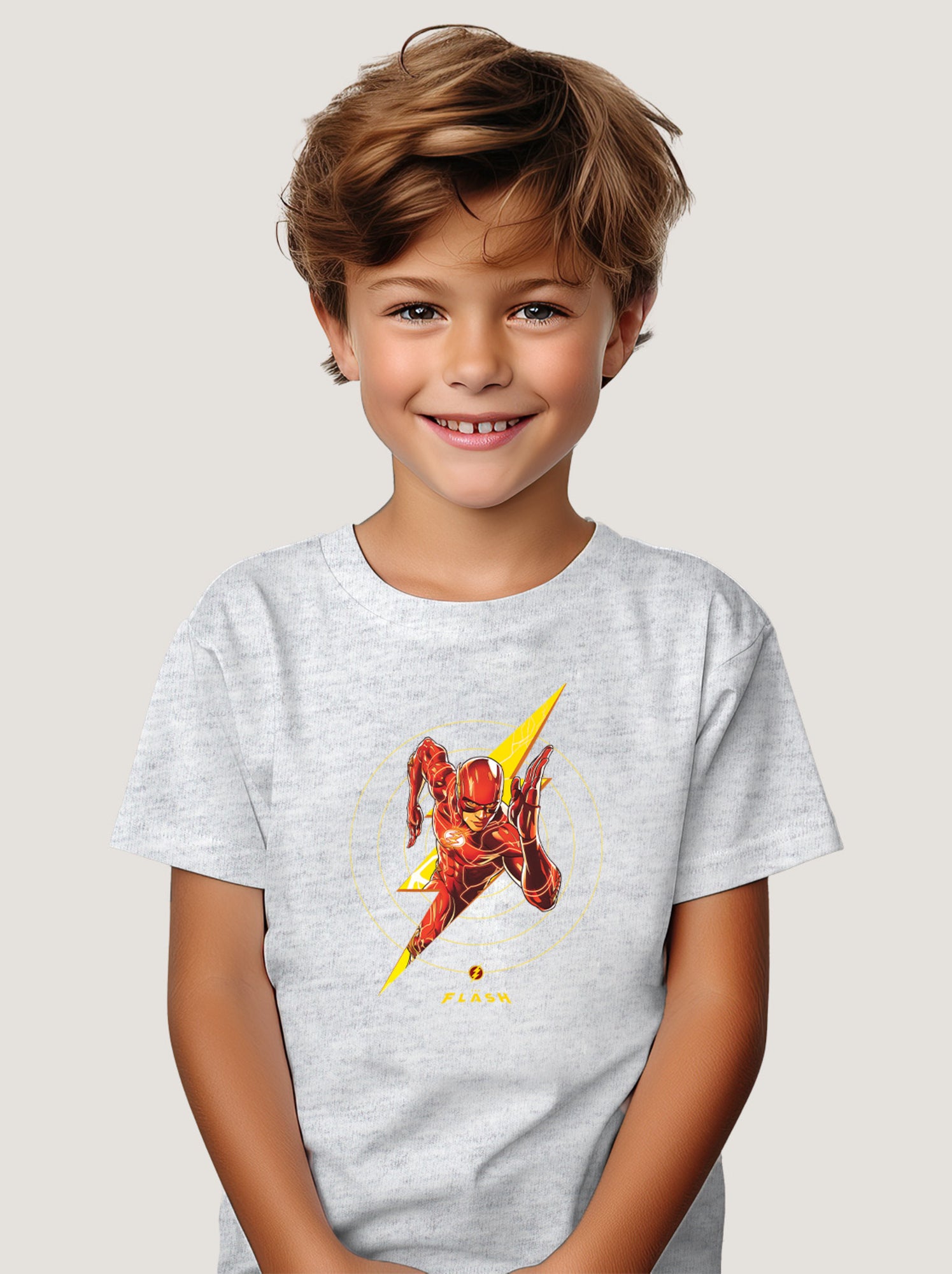 Tshirt Enfant FLASH 2 - Gris chiné
