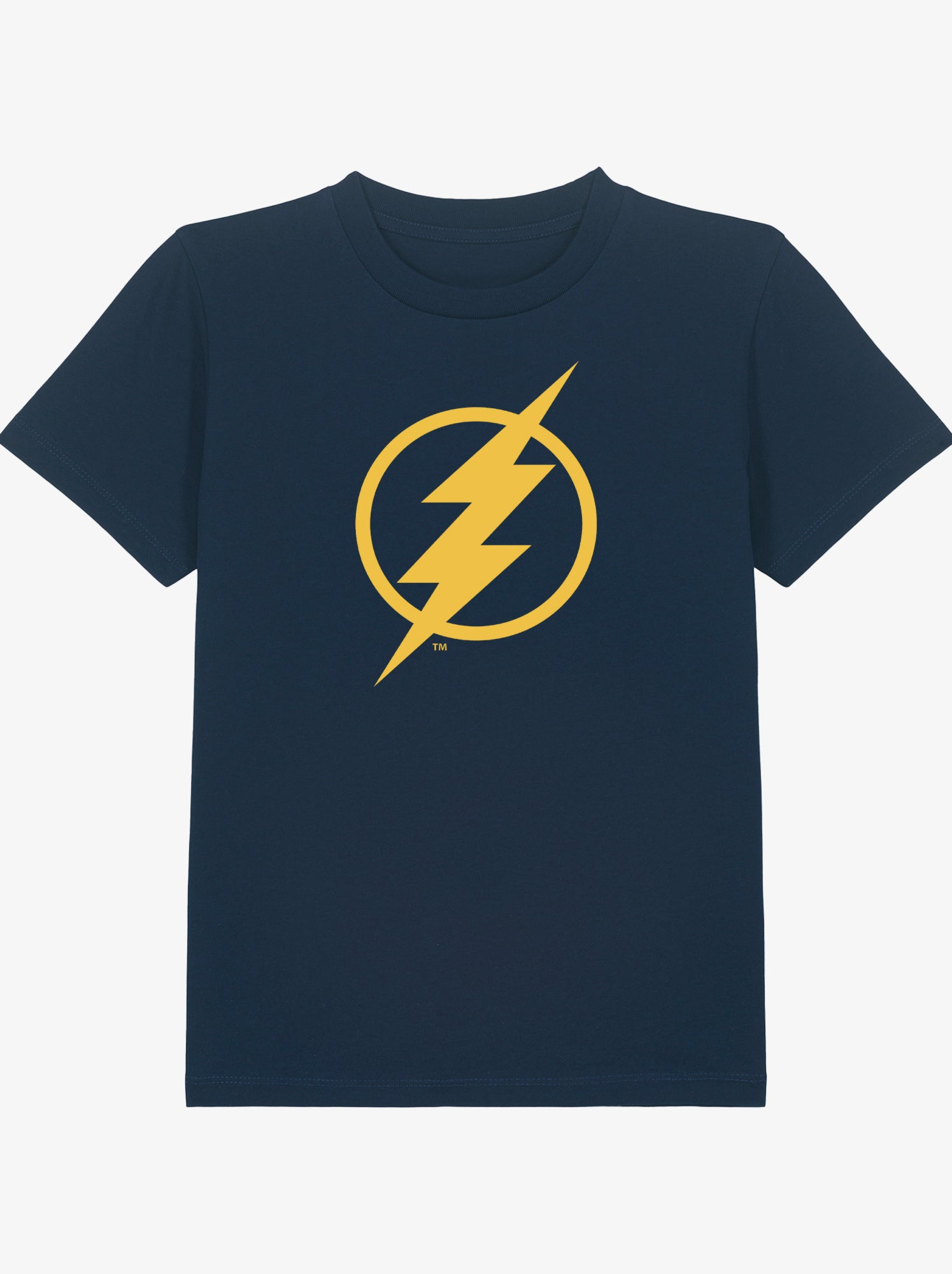 Tshirt Enfant FLASH LOGO YALLOW - Bleu marine