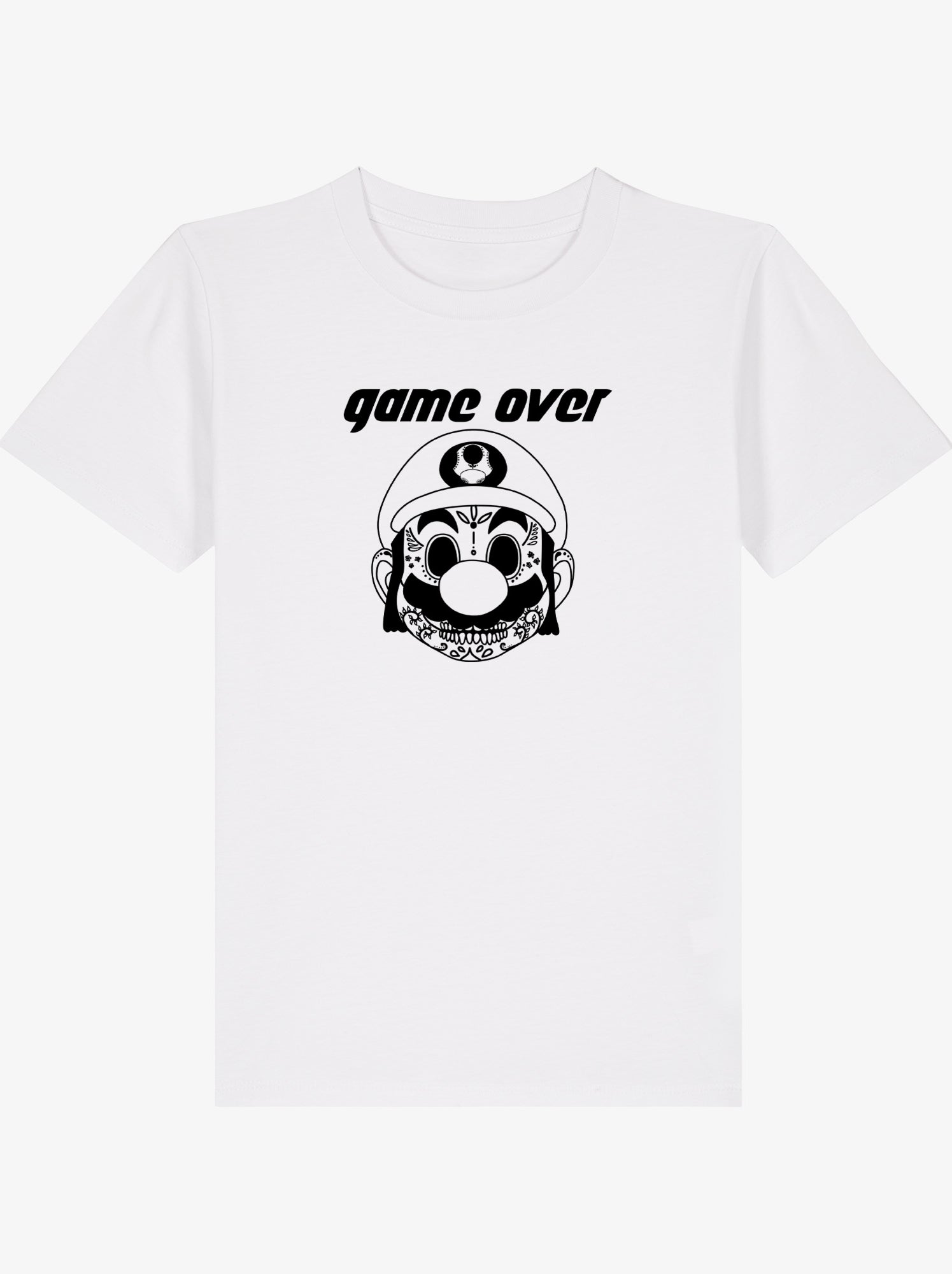 Tshirt Enfant GAME OVER MARIO - Blanc