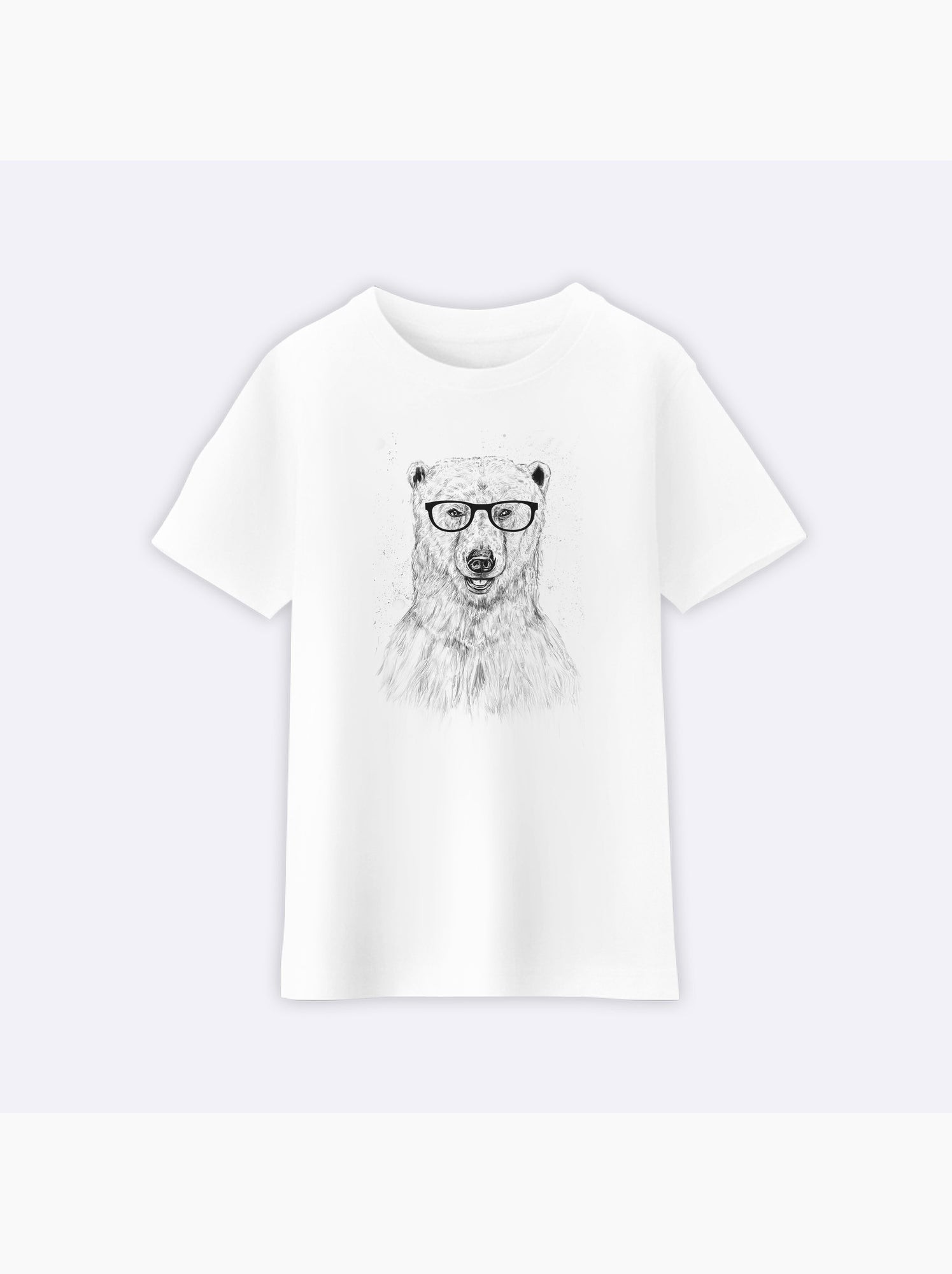 Tshirt Enfant GEEK BEAR - Blanc