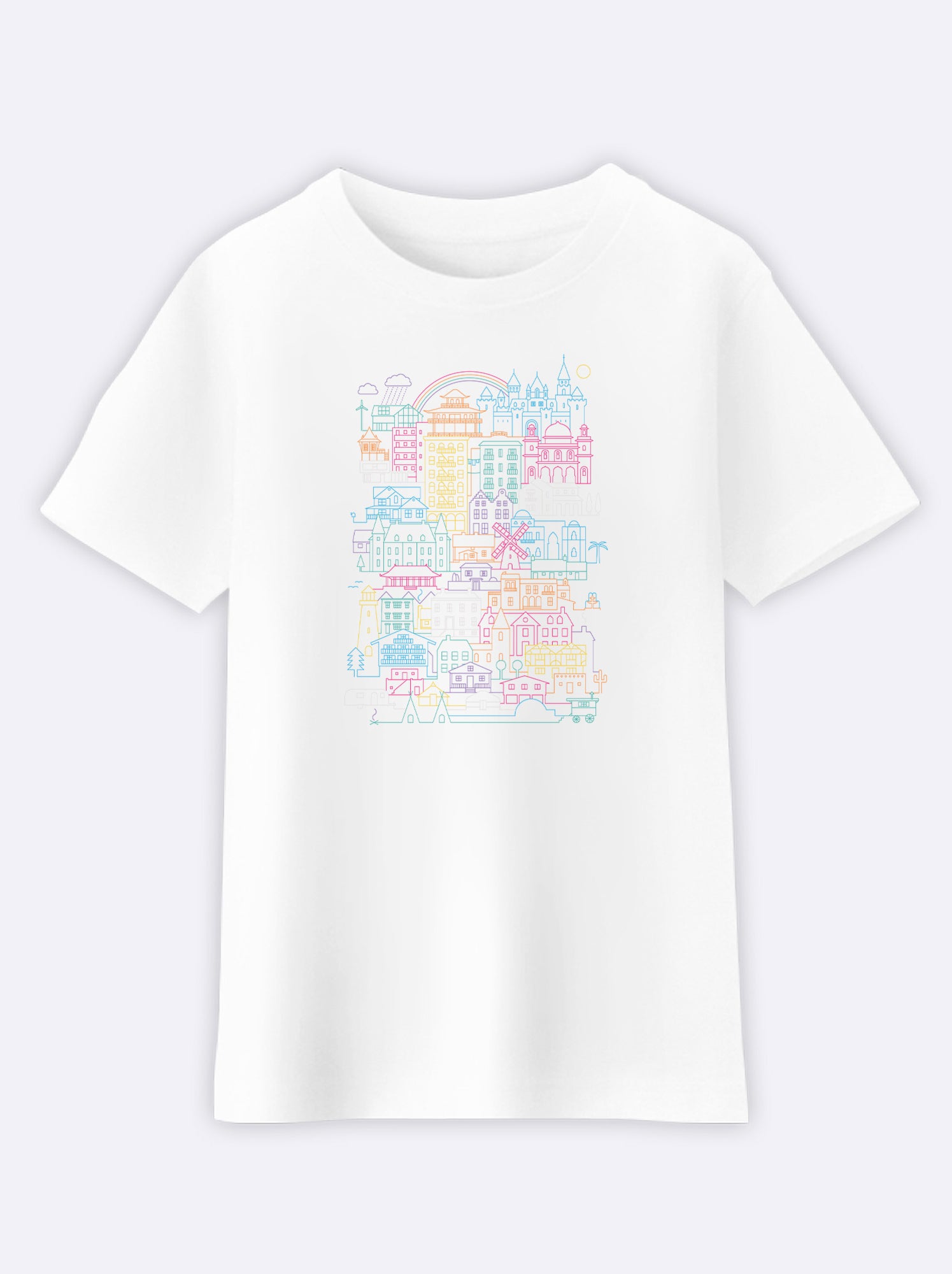 Tshirt Enfant HOME SWEET HOME - Blanc