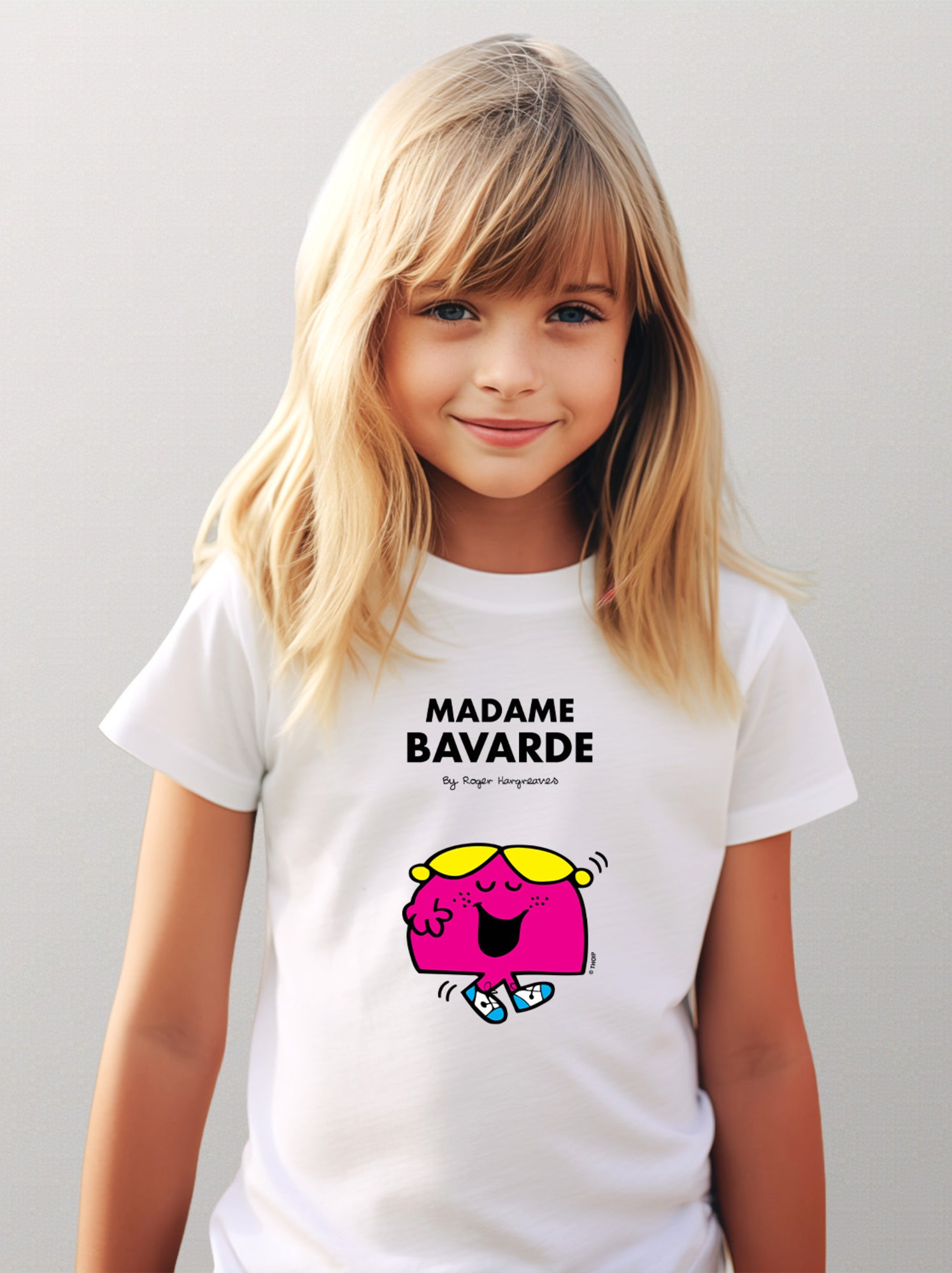 Tshirt Enfant MADAME BAVARDE - Blanc