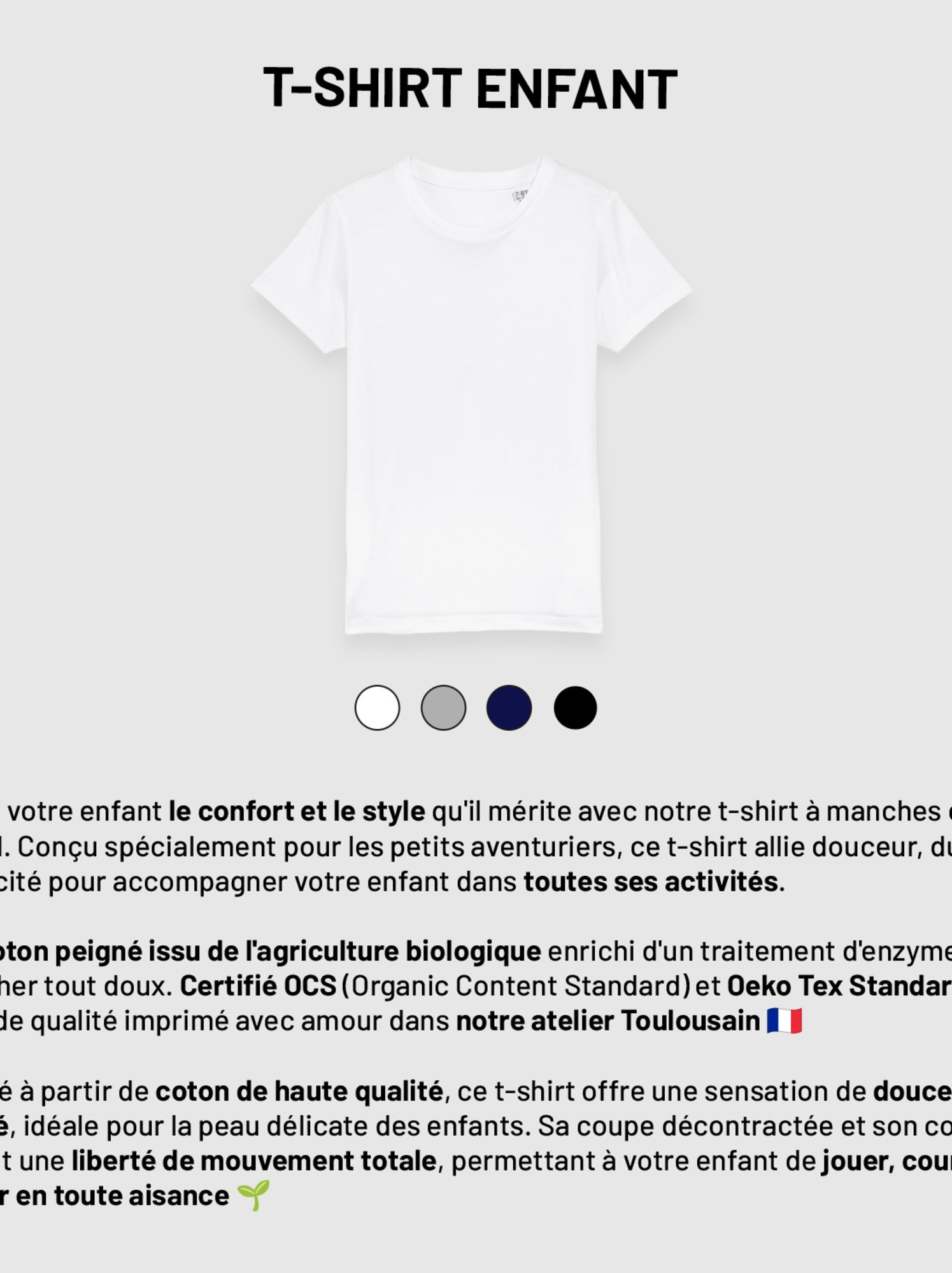 Tshirt Enfant FRESH PAINT - Blanc