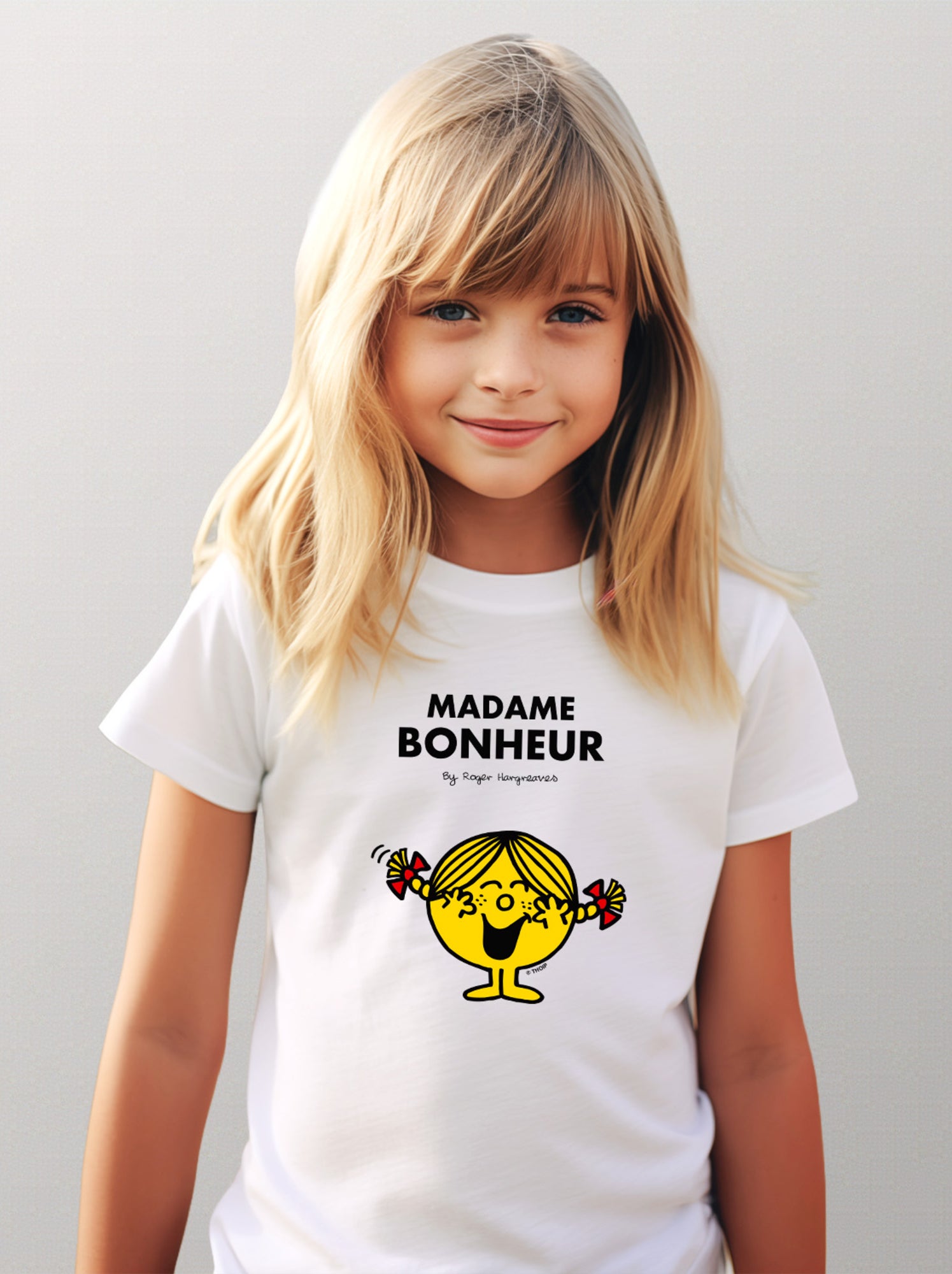 Tshirt Enfant MADAME BONHEUR - Blanc