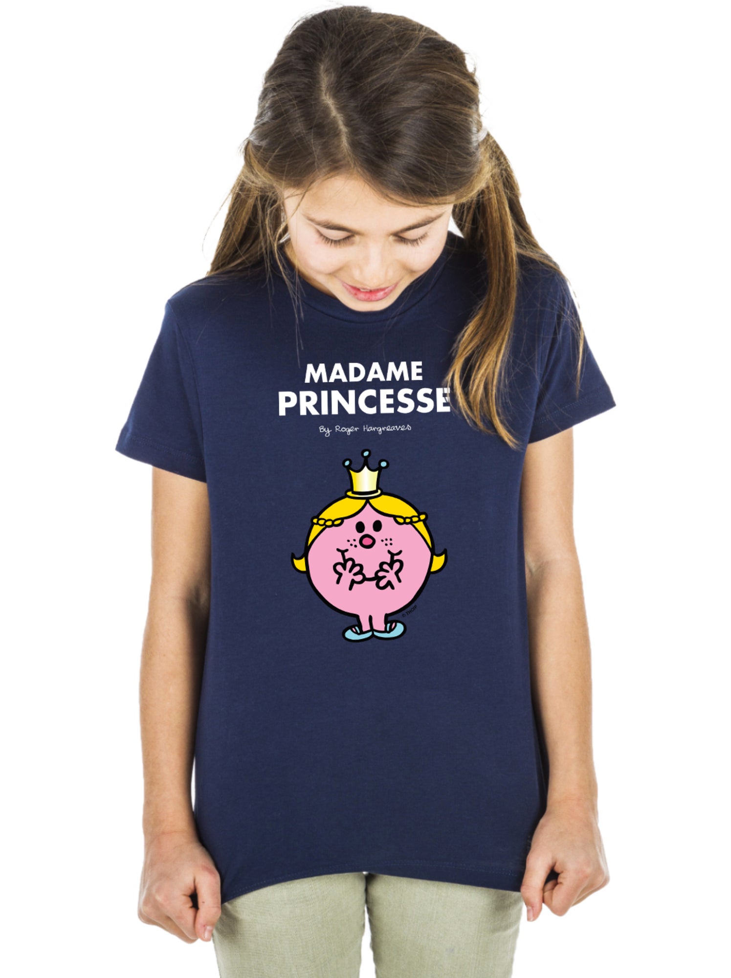 Tshirt Enfant MADAME PRINCESSE - Bleu marine