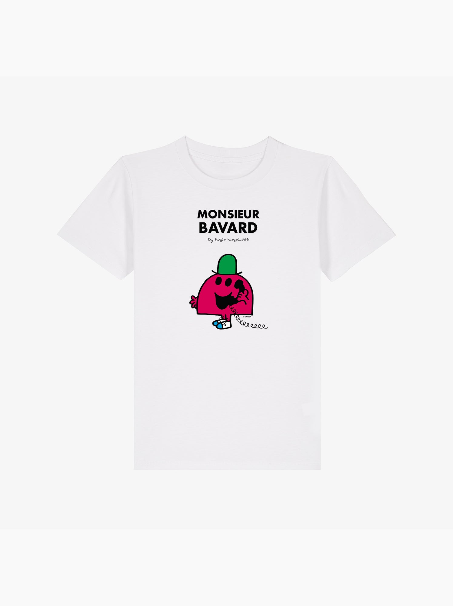 Tshirt Enfant MONSIEUR BAVARD - Blanc