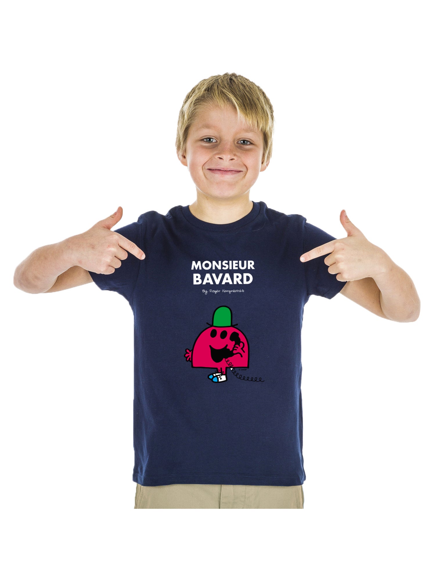 Tshirt Enfant MONSIEUR BAVARD - Bleu marine