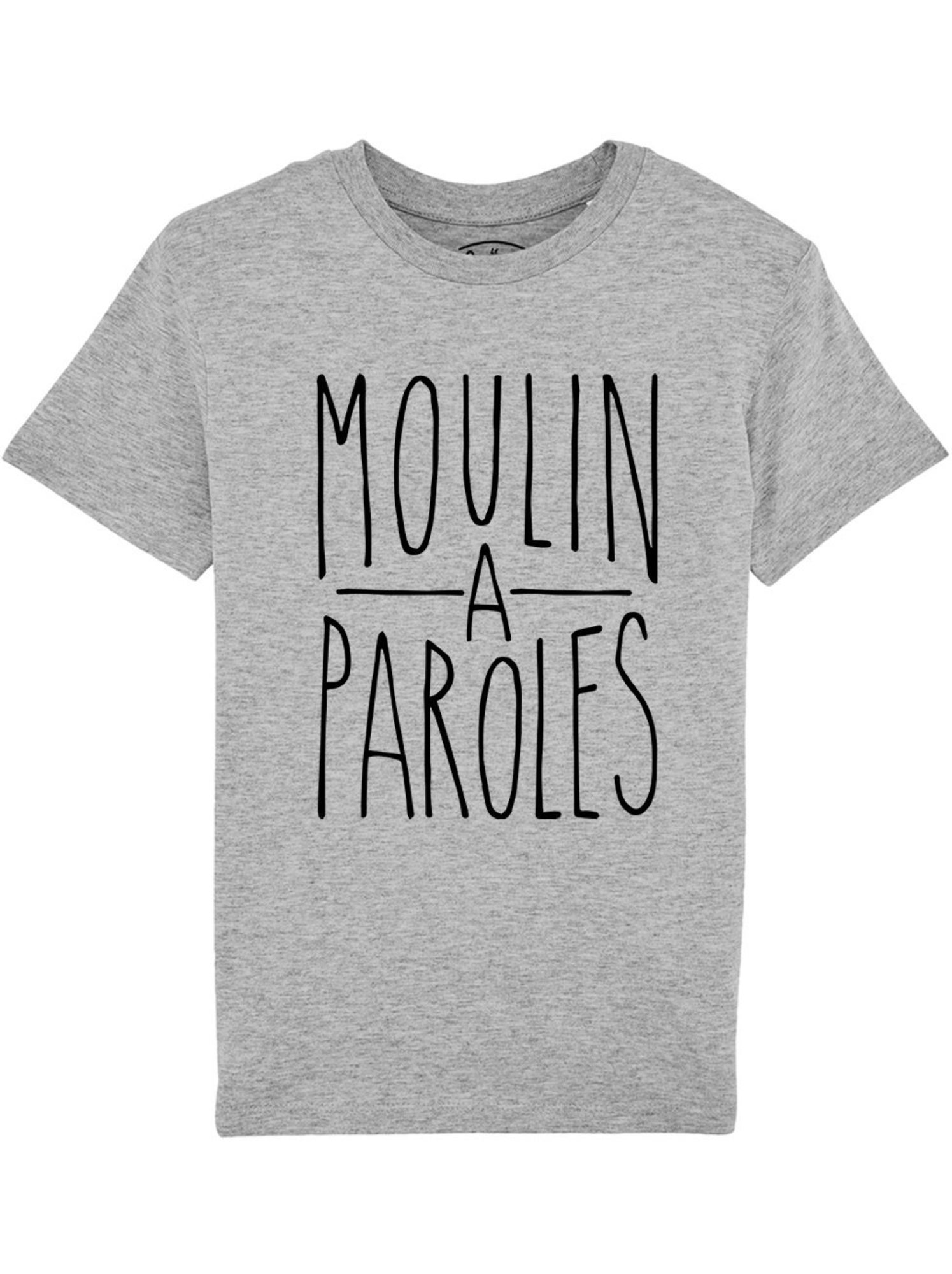 Tshirt Enfant MOULIN A PAROLES - Gris chiné