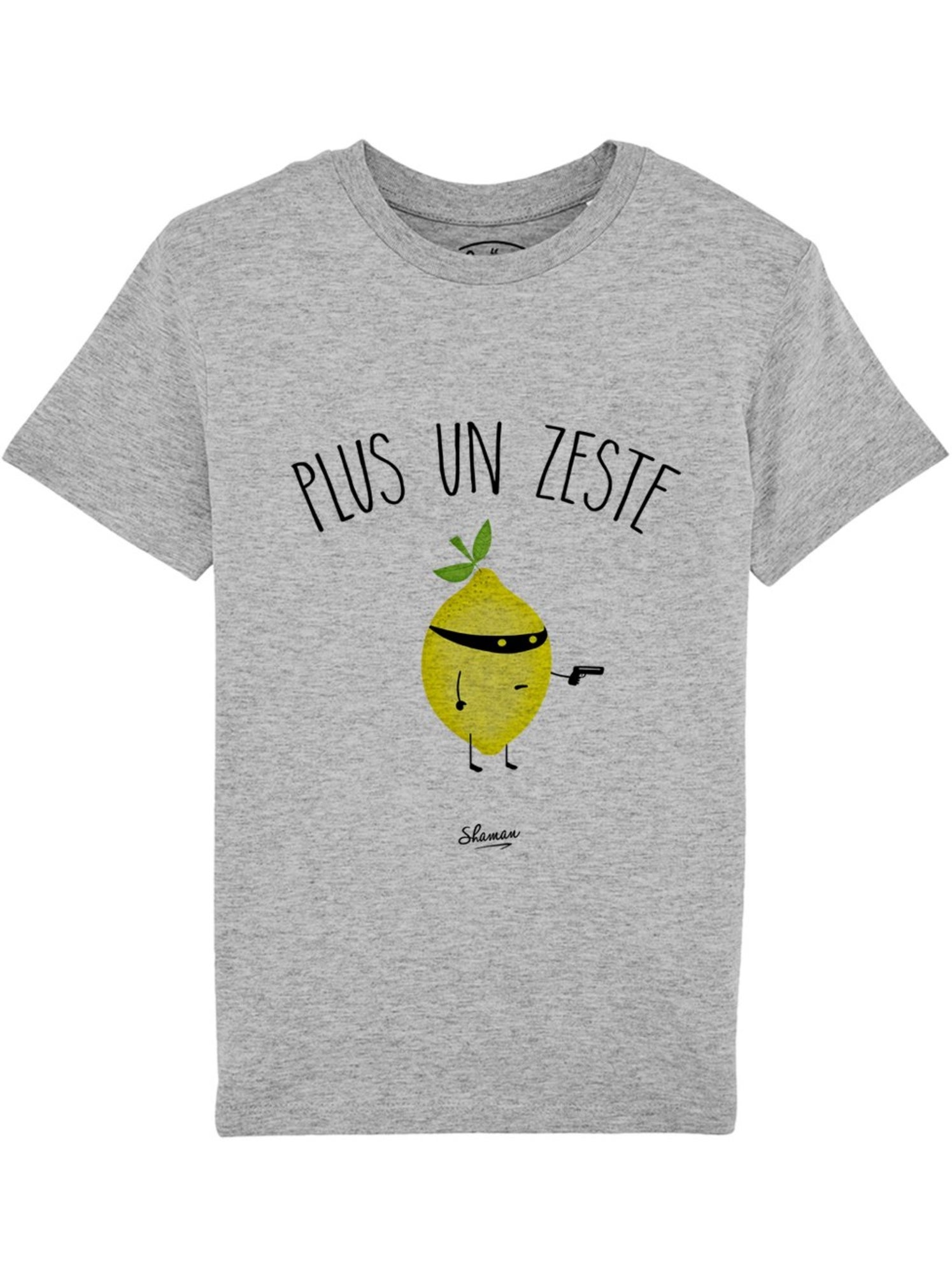 Tshirt Enfant PLUS UN ZESTE - Gris chiné